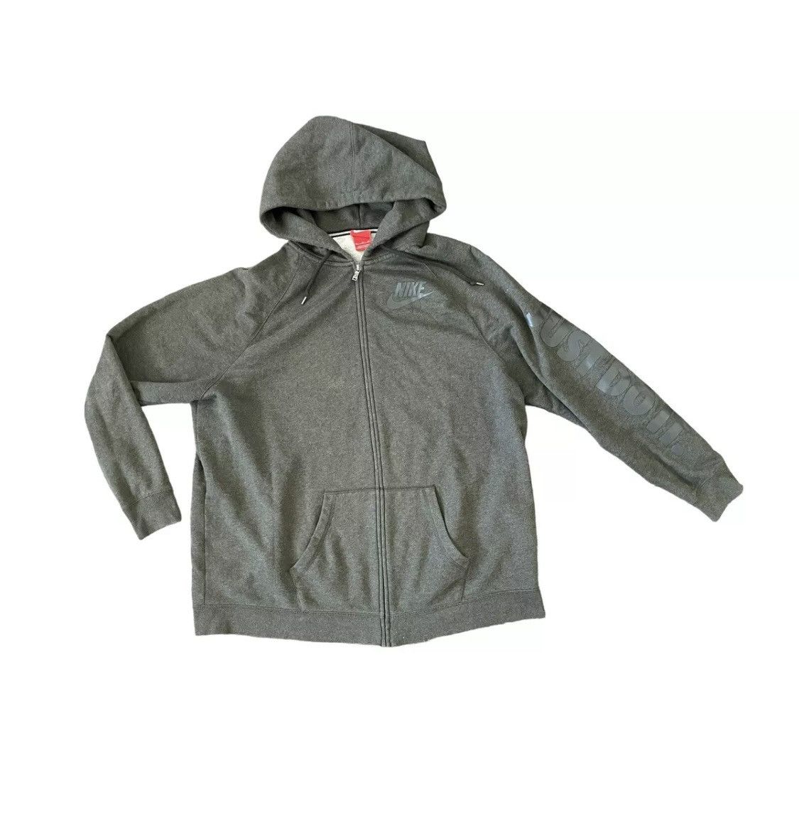 Nike Vintage Nike Full Zip Hoodie Orange Tag size XL Size US XL / EU 56 / 4 - 1 Thumbnail