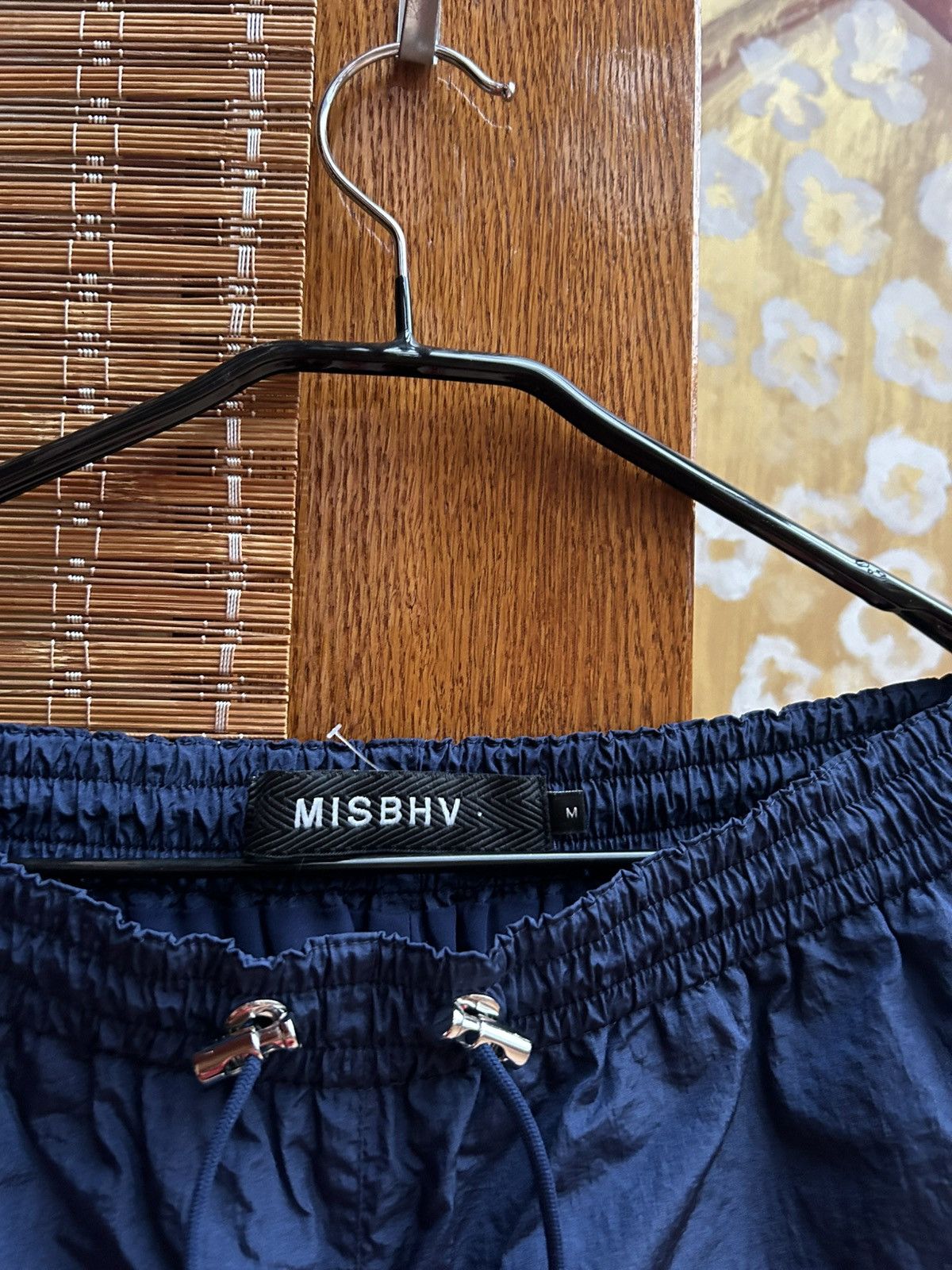 Misbhv MISBHV Crispy Nylon Track Pants In Navy Size M Size US 32 / EU 48 - 4 Thumbnail
