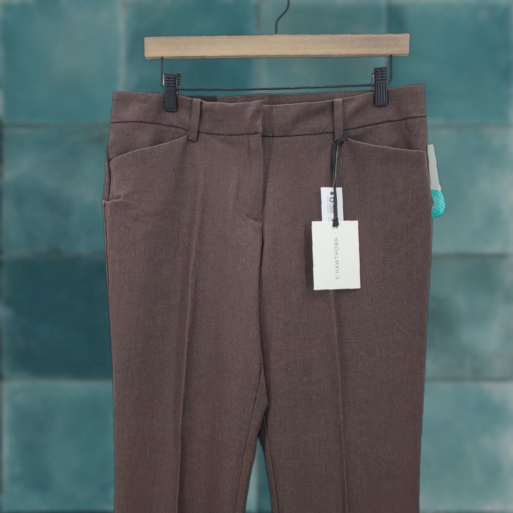 Vintage 41 Hawthorn Becca Mid Rise Bootcut Pants Womens 8 Brown Stretch Stitch Fix NWT Size 30" / US 8 / IT 44 - 1 Thumbnail