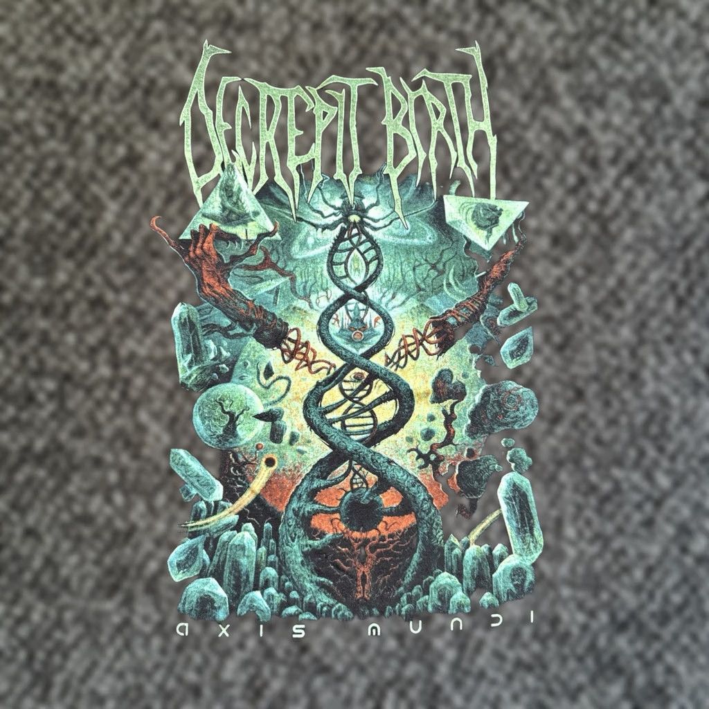 Gildan Vintage Decrepit Birth Band Concert T Shirt Sz 2XL Axis Mundi 2017 Death Metal Men Size US XXL / EU 58 / 5 - 1 Thumbnail