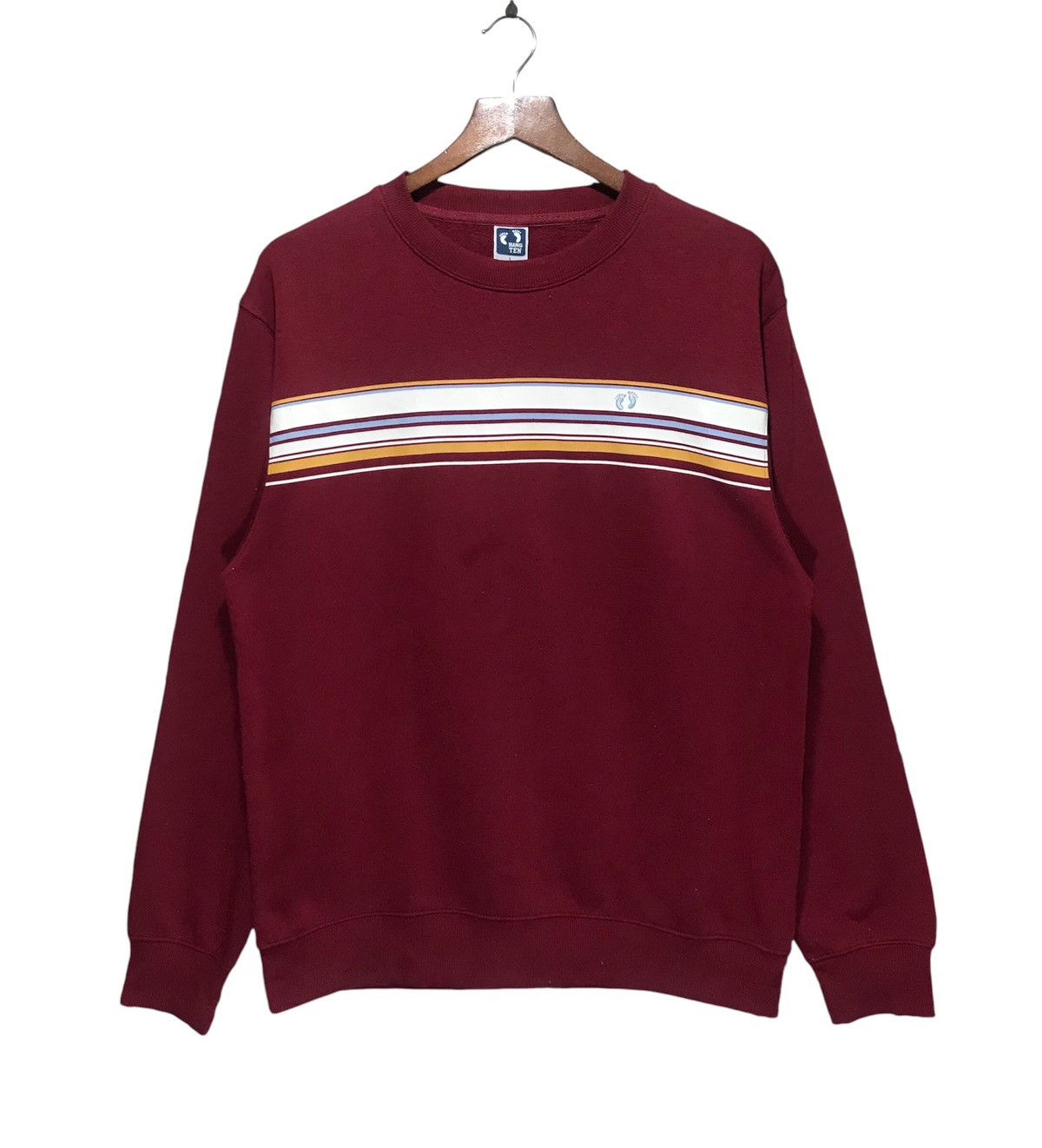 Hang Ten Hang Ten Red Crewneck Sweatshirt Size US L / EU 52-54 / 3 - 1 Thumbnail