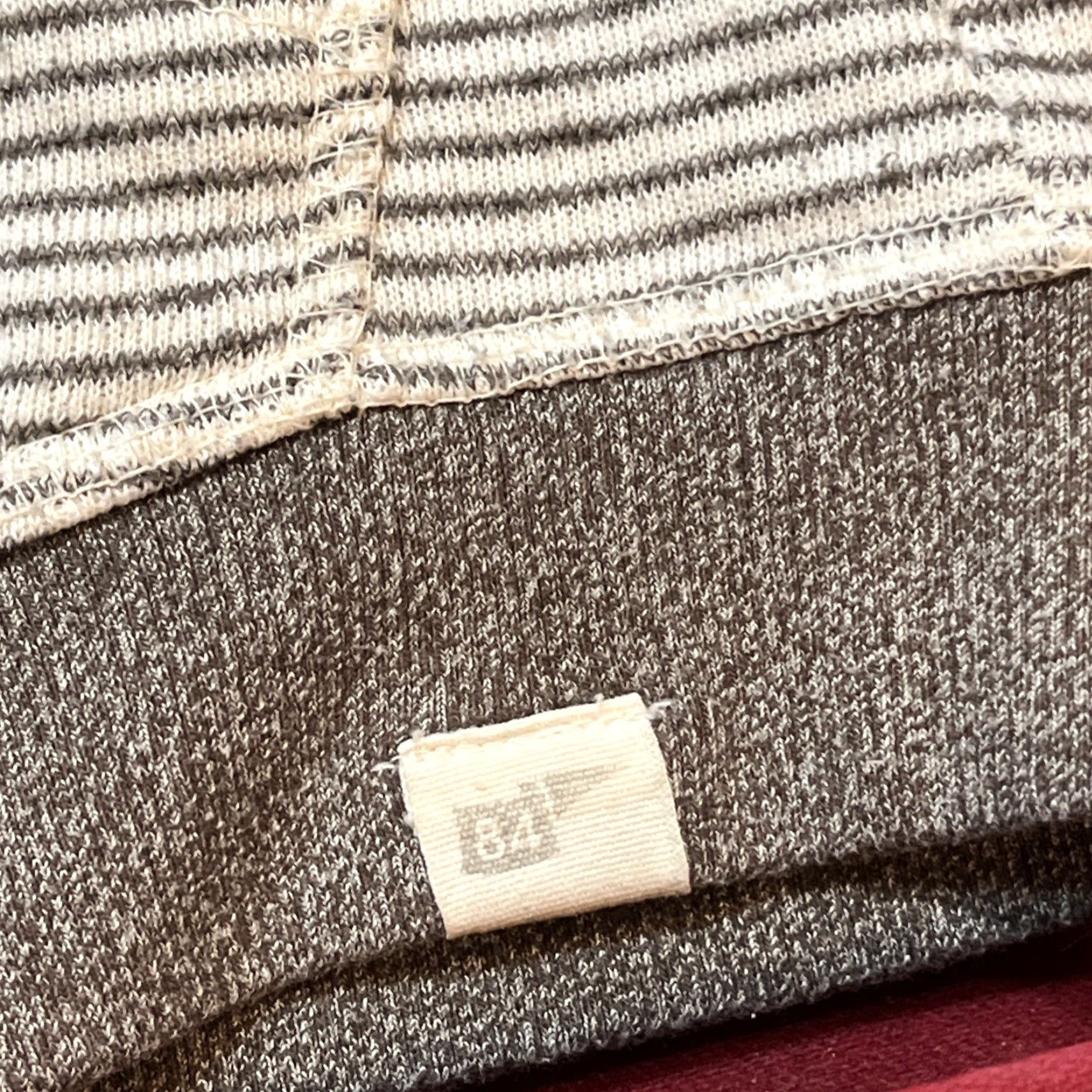 Vintage NMU WILDCATS GRAY striped Zip hoodie Jacket MED Northern Michigan MED sweatshirt Size M / US 6-8 / IT 42-44 - 2 Thumbnail