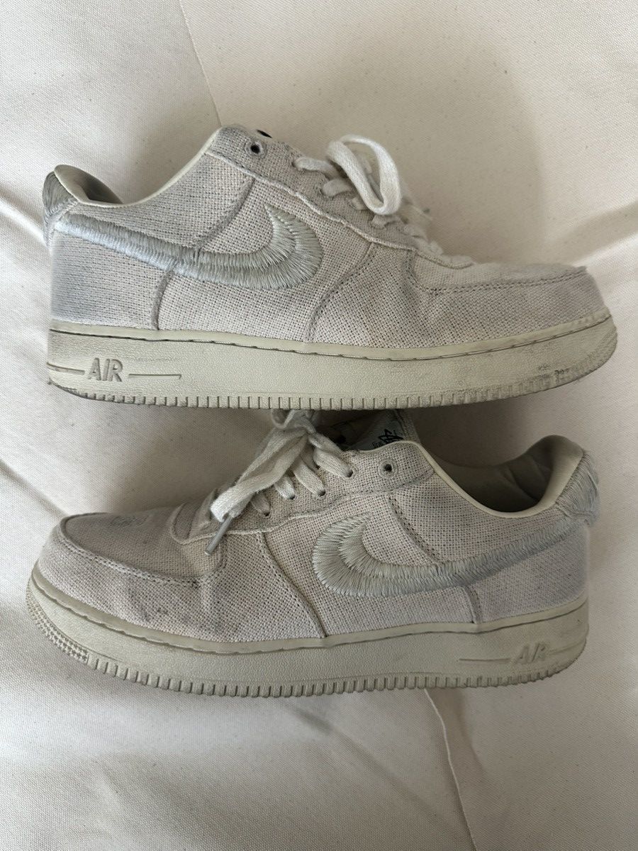 Nike × Stussy Stussy Bone Fossil Air Force 1 Low-Top Size US 9.5 / EU 42-43 - 1 Thumbnail