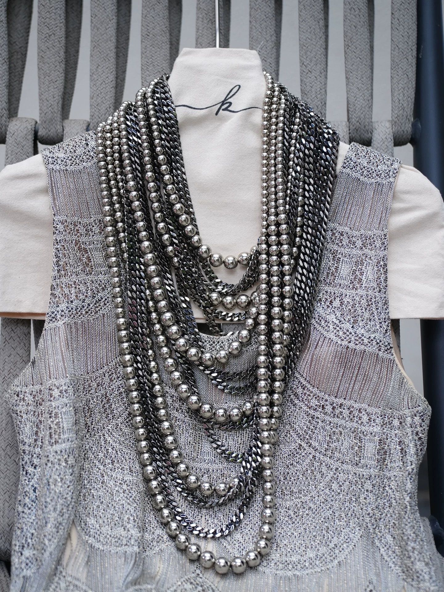Givenchy GIVENCHY Vintage Multi-Chain Runway Necklace Boxed Size ONE SIZE - 9 Thumbnail