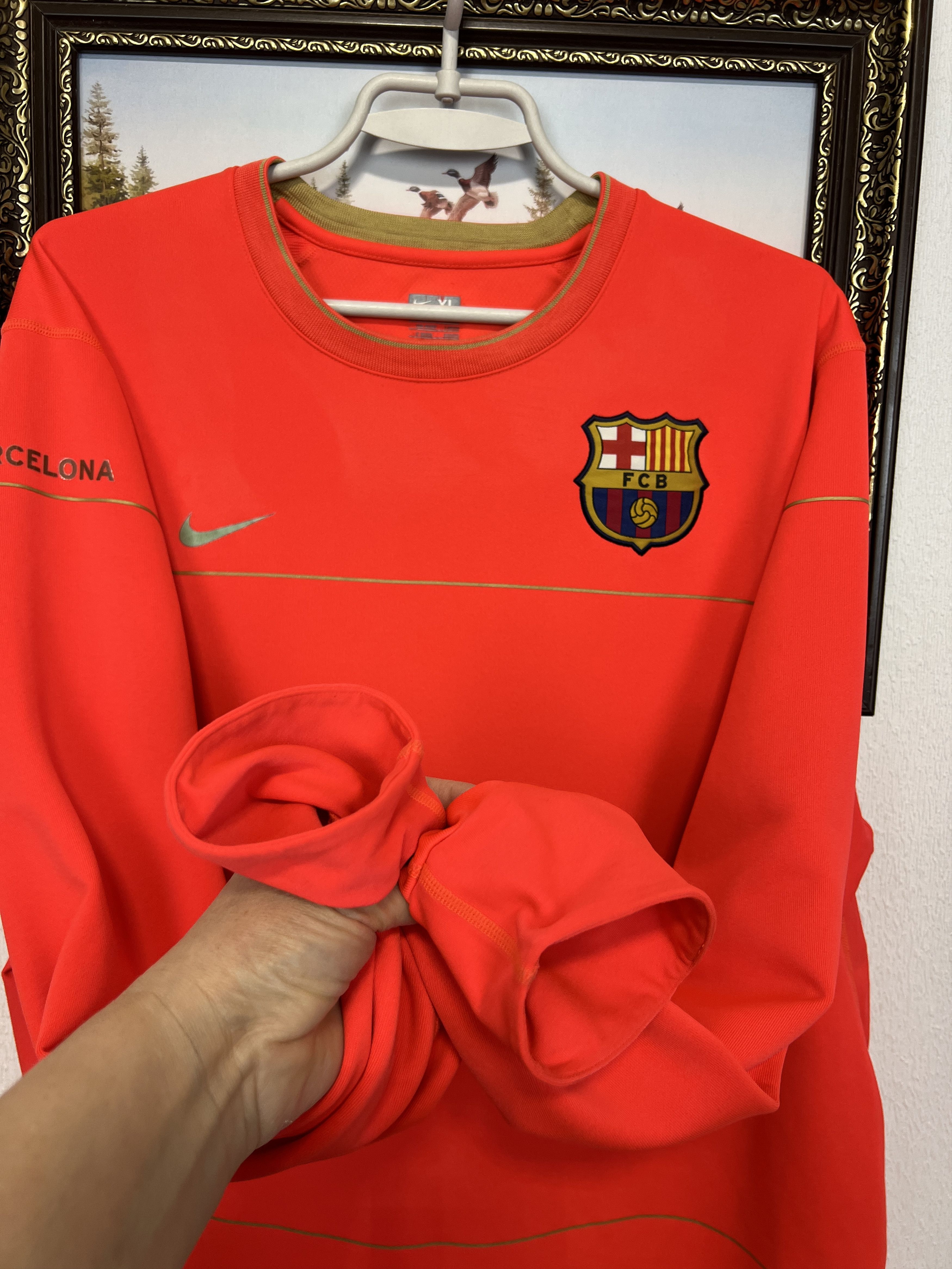 Nike Vintage Barcelona Football Sweatshirt Soccer Train Track Top Size US XL / EU 56 / 4 - 5 Thumbnail