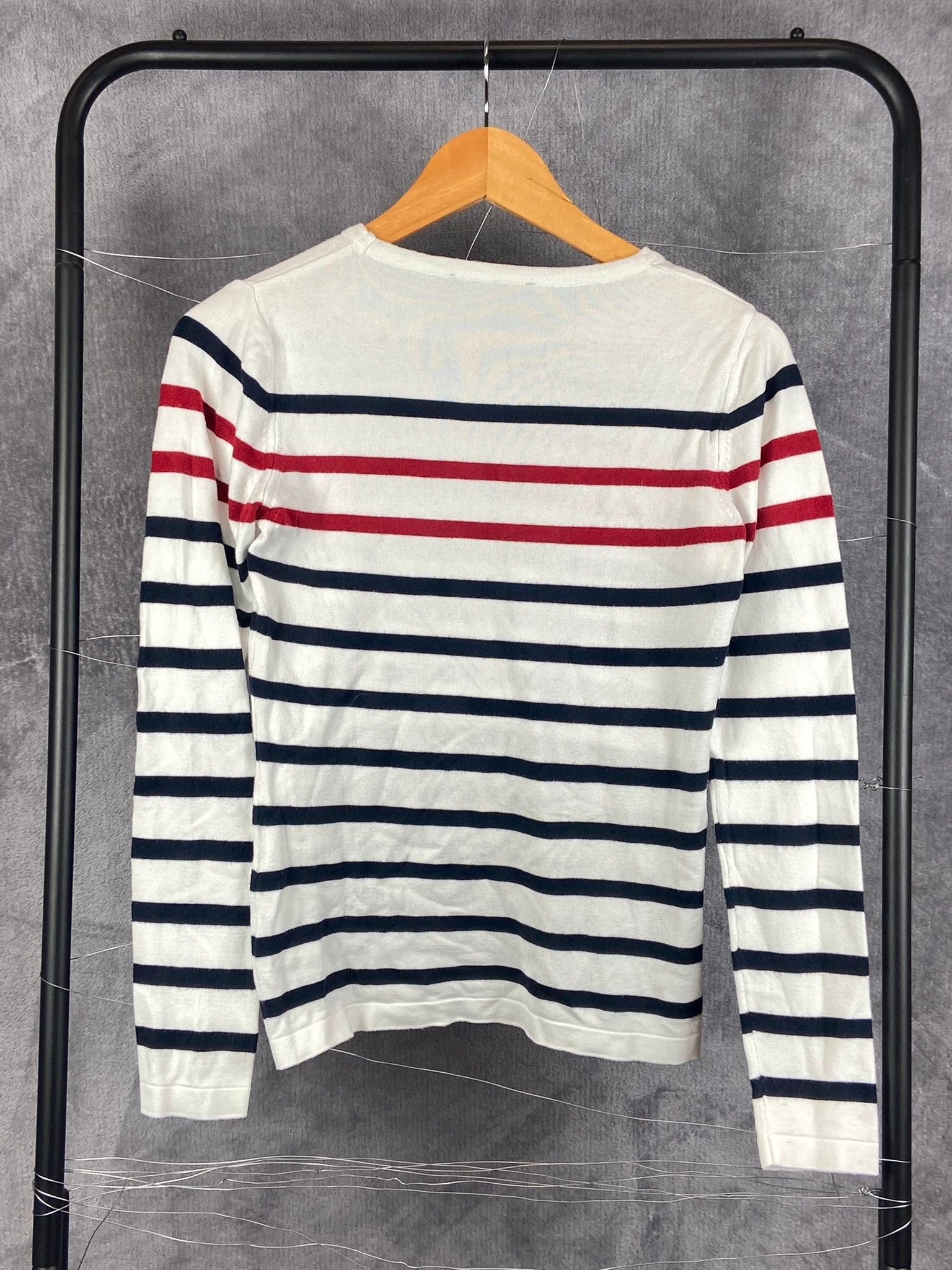 Tommy Hilfiger Tommy Hilfiger Striped Knit Sweater – Nautical, M Size M / US 6-8 / IT 42-44 - 4 Thumbnail