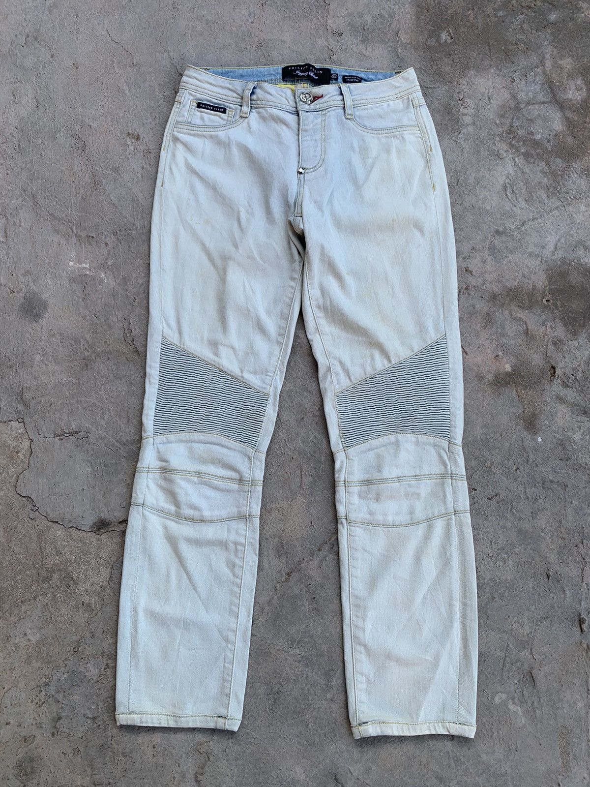 Philipp Plein Phillip Plein jegging biker denim jeans Size 27" / US 4 / IT 40 - 1 Thumbnail