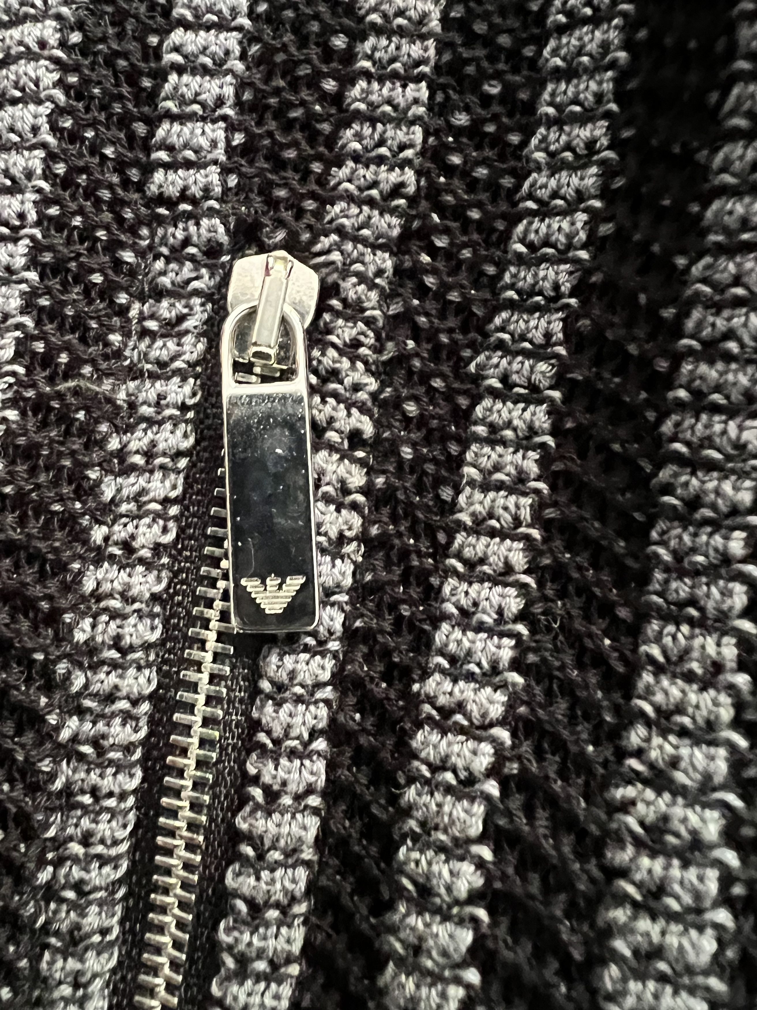 Emporio Armani stripped knit cardigan Size US L / EU 52-54 / 3 - 9 Thumbnail