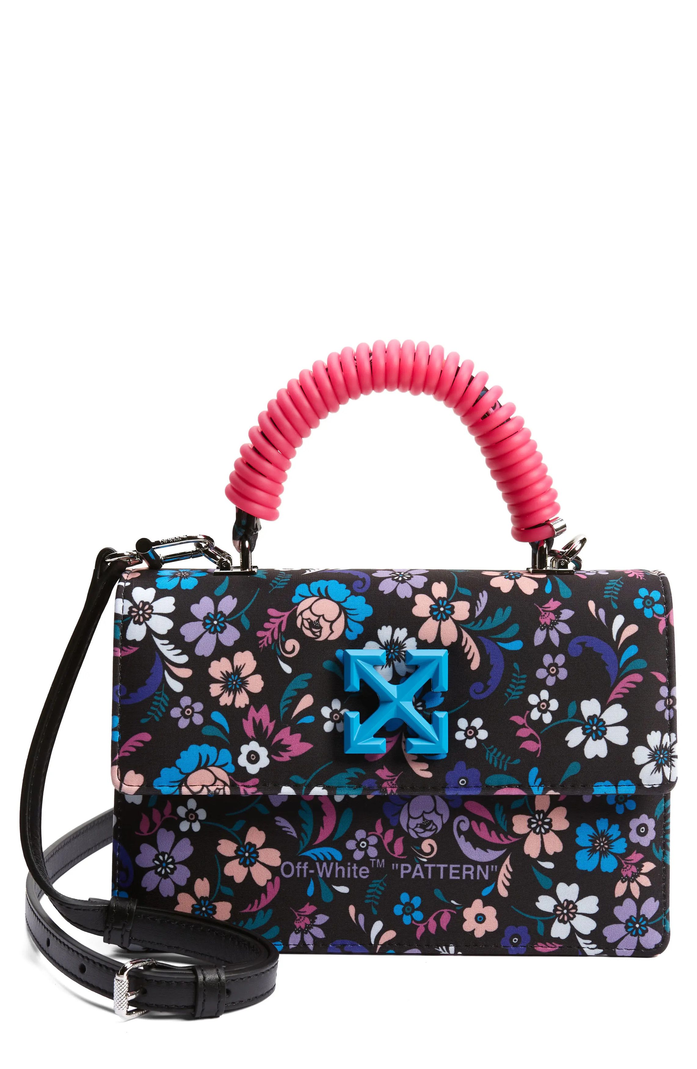 Off-White OFF-WHITE Jitney Floral Top Handle Shoulder Bag NWT $1857 Size ONE SIZE - 1 Thumbnail