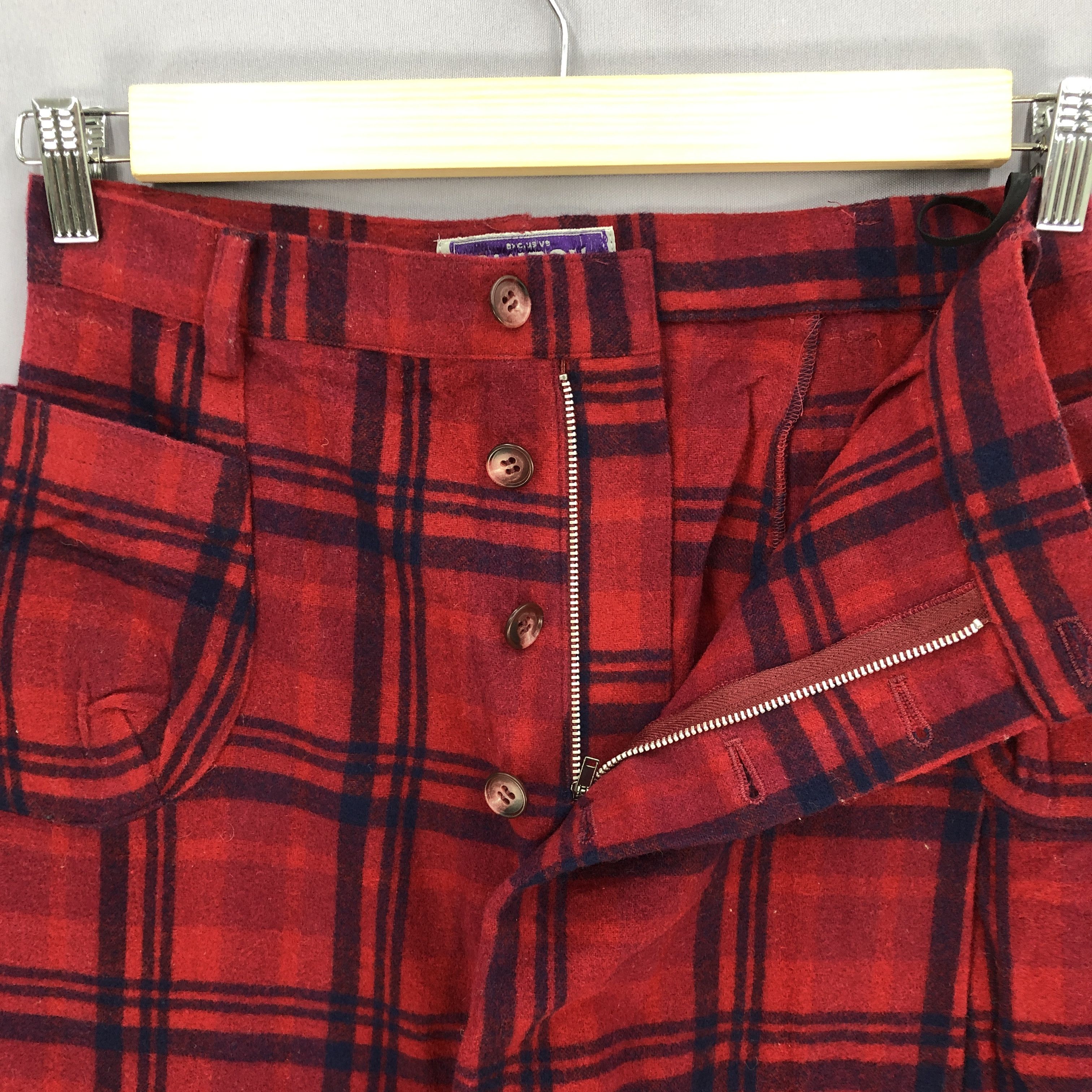 Japanese Brand × Vintage Vintage Wool Pants Seditionaries Punk Check Trousers Size 28" / US 6 / IT 42 - 8 Thumbnail
