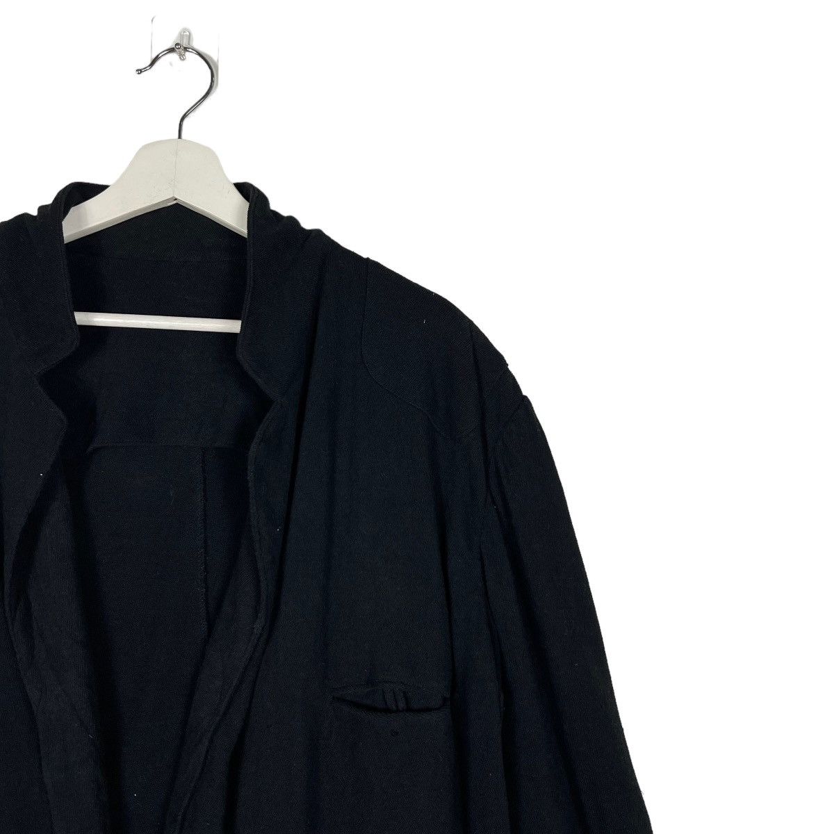 Yohji Yamamoto 🔥 80s Y's YOHJI YAMAMOTO COTTON BUTTON LESS CARDIGAN JACKET Size US M / EU 48-50 / 2 - 6 Thumbnail