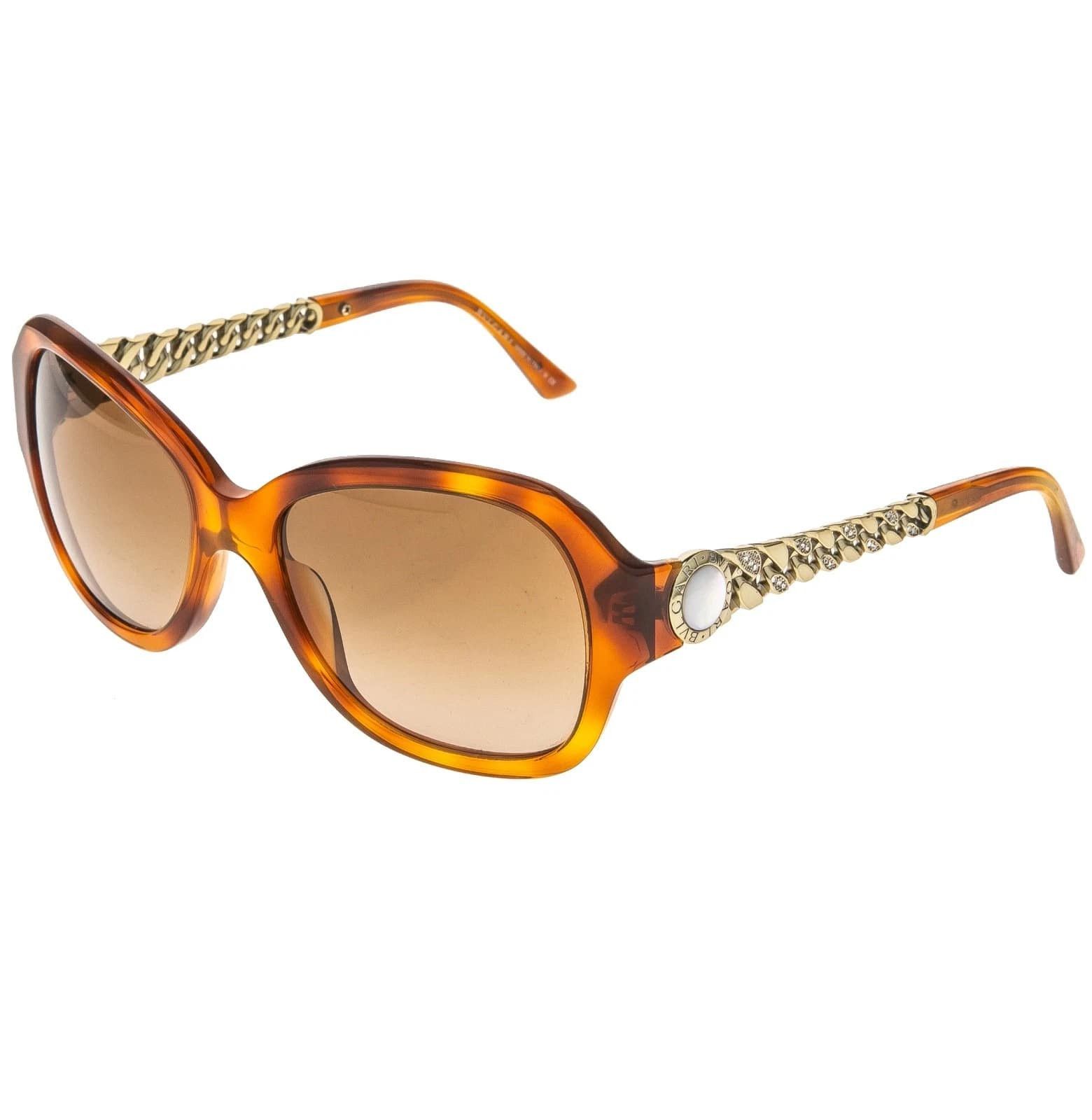 Bvlgari BVLGARI BV8130HB CATENE Crystal Chain Oval Sunglasses 8130 Size ONE SIZE - 7 Thumbnail