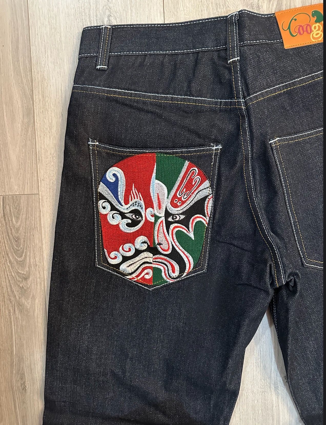 Coogi NEW TAGS! Y2K COOGI Embroidered Mexico Luchador Grey Jeans Size US 34 / EU 50 - 1 Thumbnail