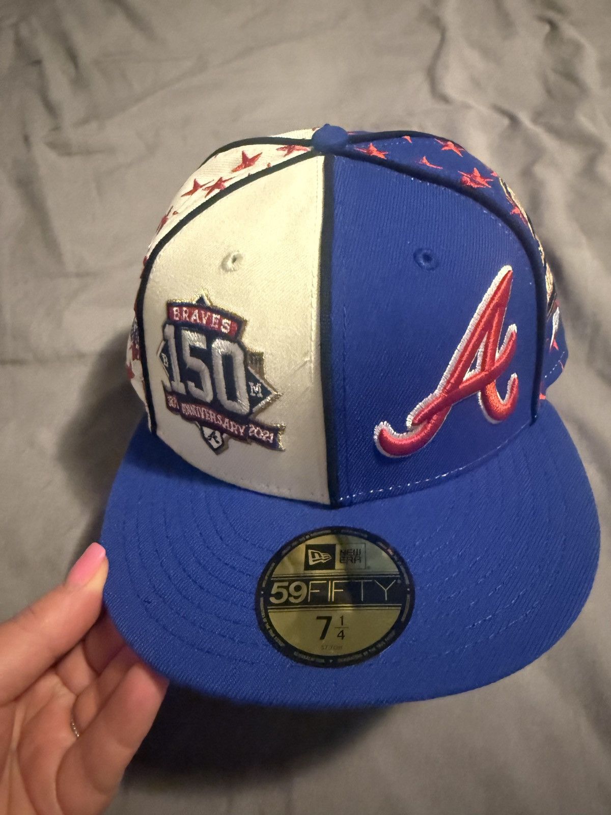 Supreme Supreme Salem Navy Blue New Era Hat Size 7 1/2 | Grailed