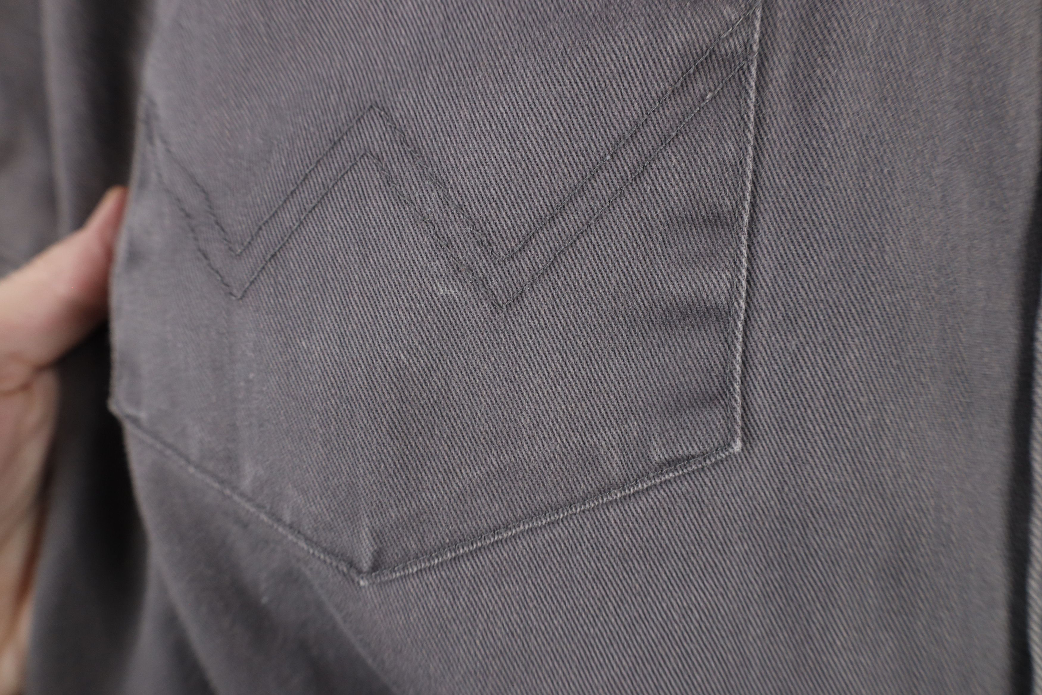 Vintage × Wrangler Vintage 90s Wrangler Western Cowboy Snap Button Shirt Gray Size US L / EU 52-54 / 3 - 7 Thumbnail