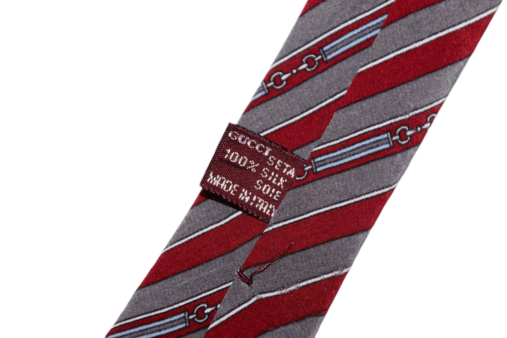 Gucci Rare Vtg Gucci Equestrian Striped Silk Tie Size ONE SIZE - 7 Thumbnail