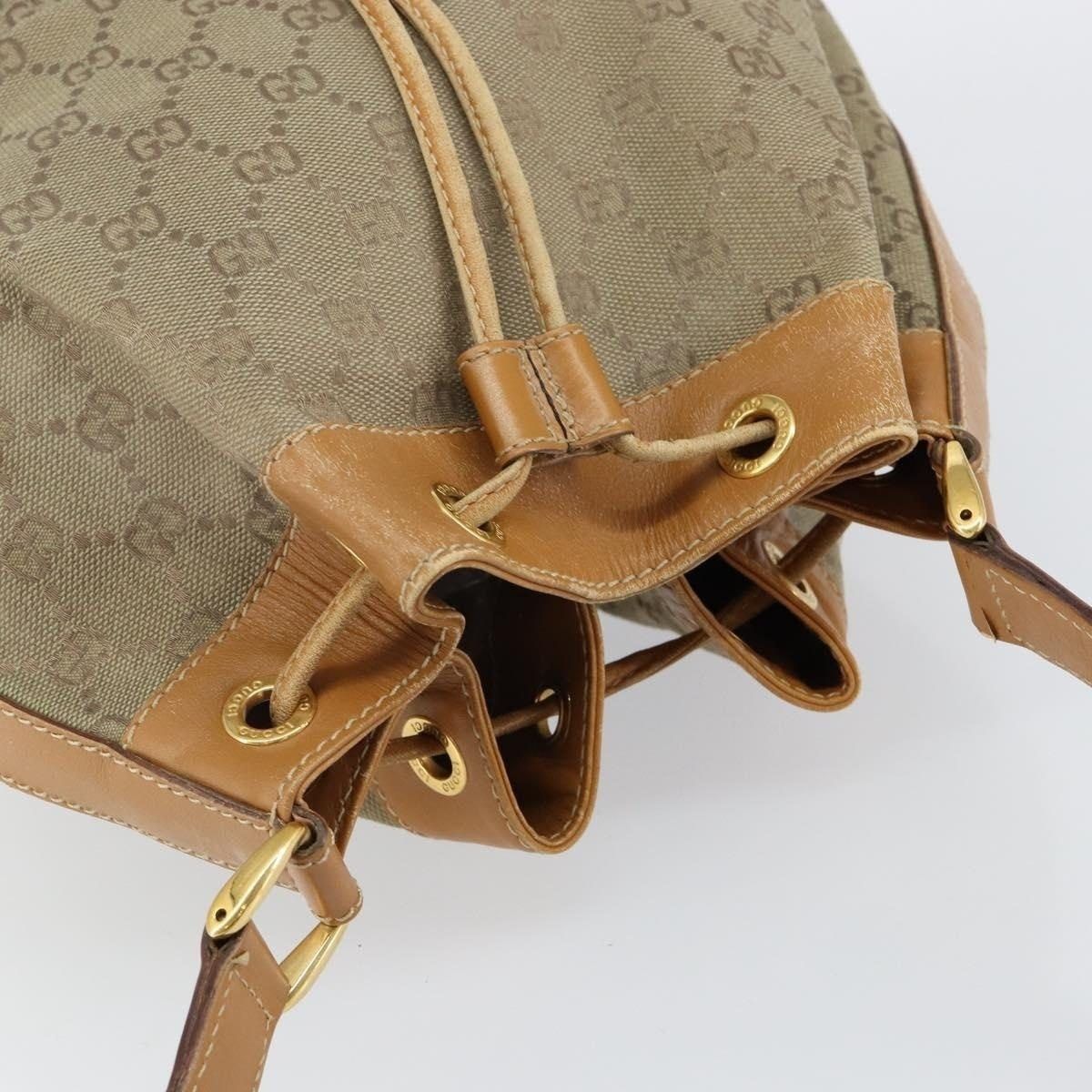 Gucci Gucci GG Canvas Shoulder Bag Beige Gold 001 854 Size ONE SIZE - 6 Thumbnail