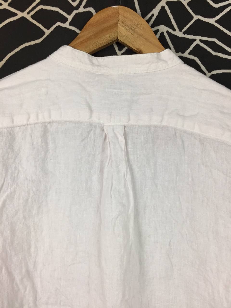 Japanese Brand Topvalu Japanese Brand French Linen Mandarin Collar Shirt Size US L / EU 52-54 / 3 - 10 Thumbnail