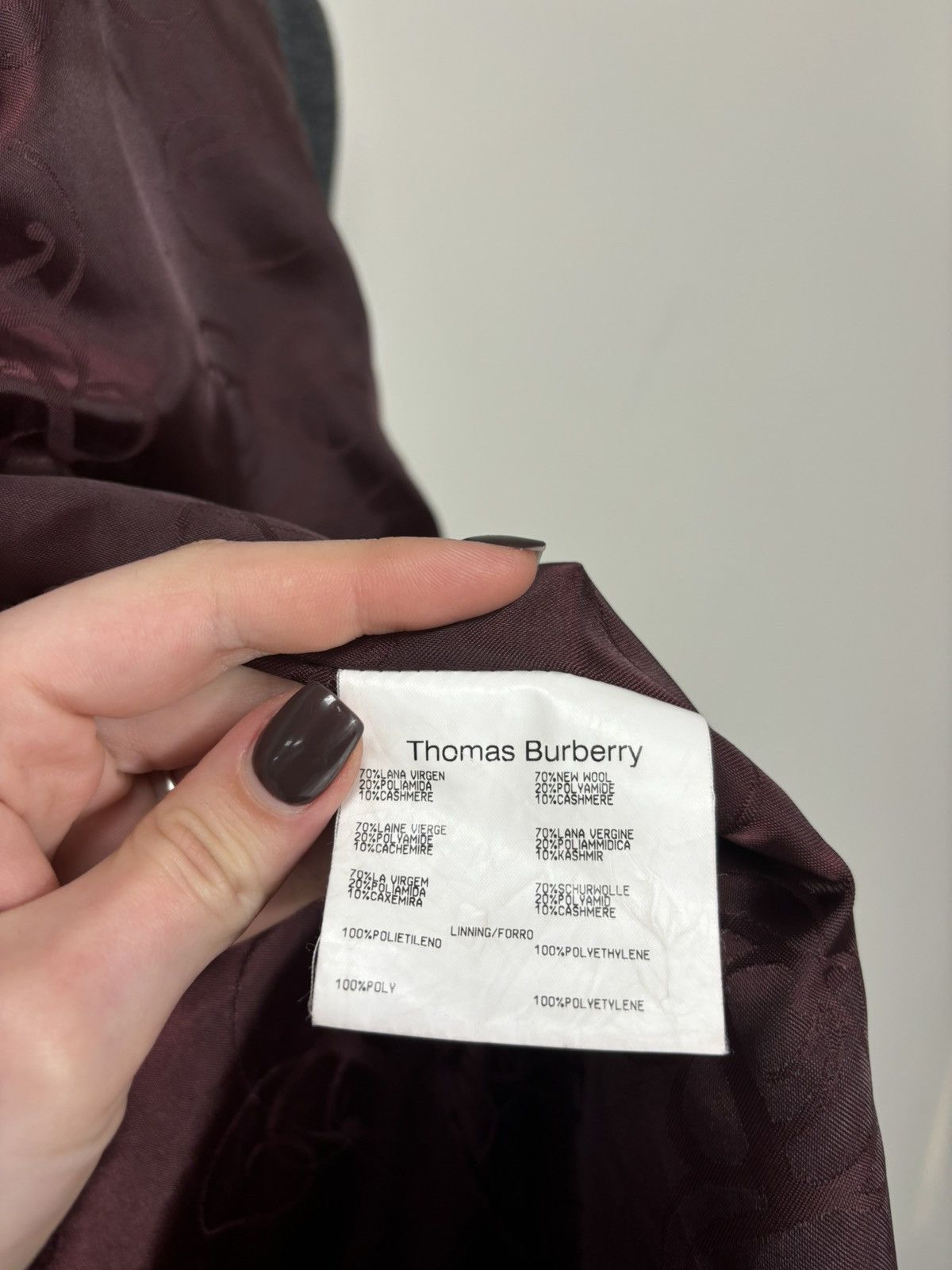 Burberry Thomas Burberry Women’s Double Breasted Wool Cashmere Coat Size M / US 6-8 / IT 42-44 - 14 Thumbnail