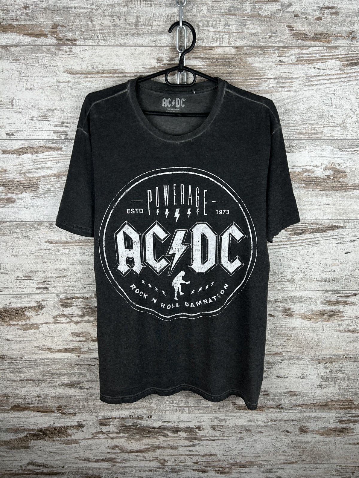 AC/DC × Band Tees Mens Vintage AC/DC T-shirt tee rock band rare merch y2k Size US L / EU 52-54 / 3 - 2 Thumbnail