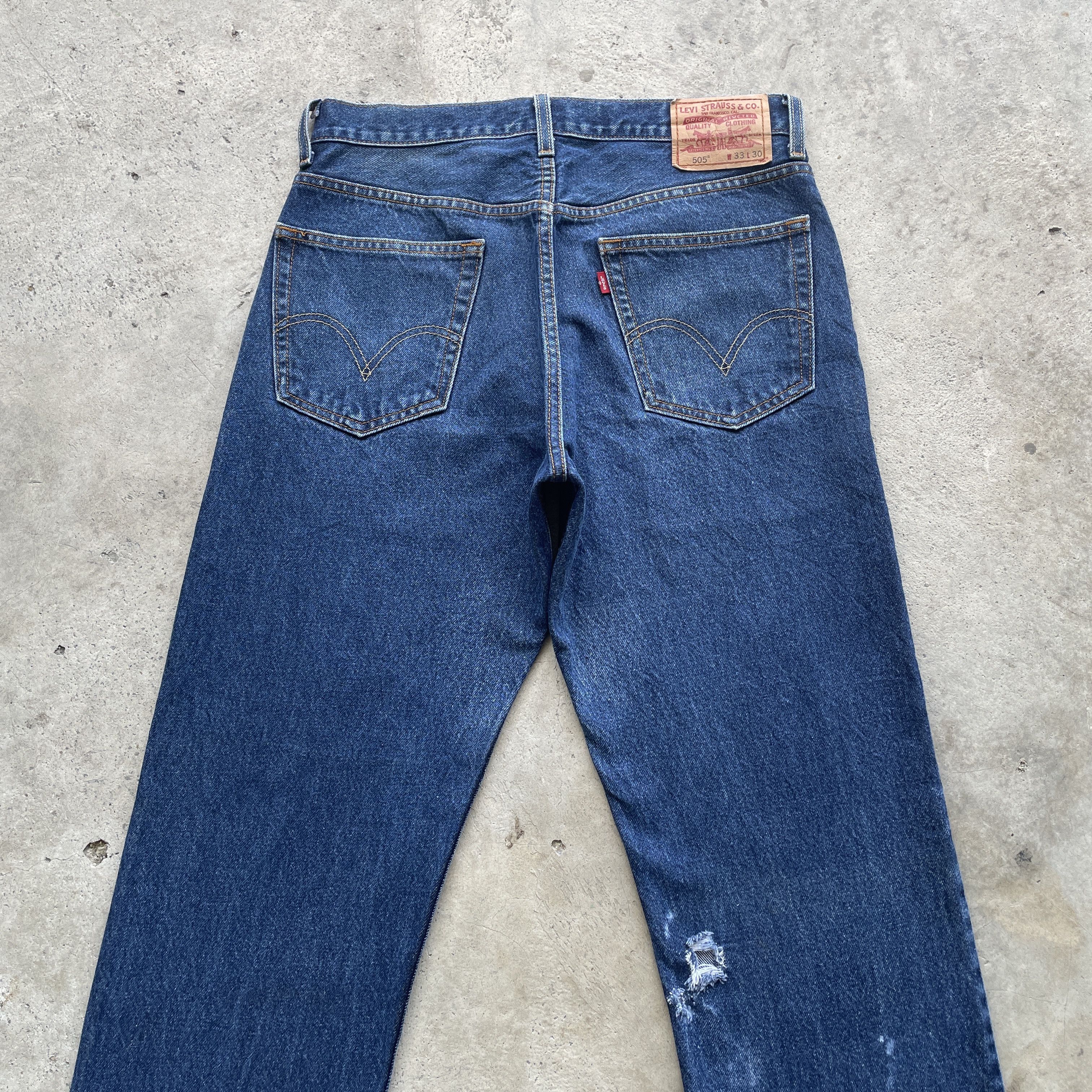 Levi's VINTAGE LEVI’S 505 JEANS PANTS DENIM THARSHED W32x29 Size US 32 / EU 48 - 10 Thumbnail