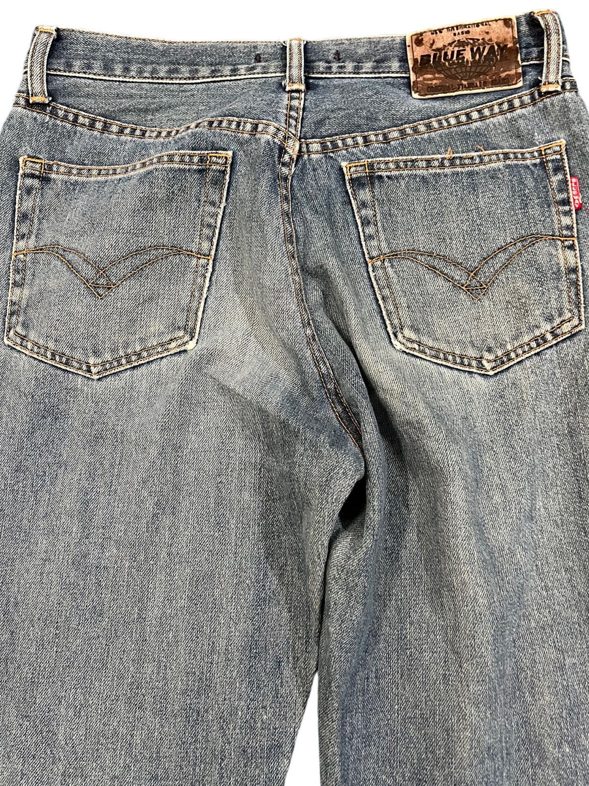 Blue Blue Japan × Vintage × Yasuyuki Ishii Vintage Blue Way Faded Distressed Denim Size US 29 - 9 Thumbnail
