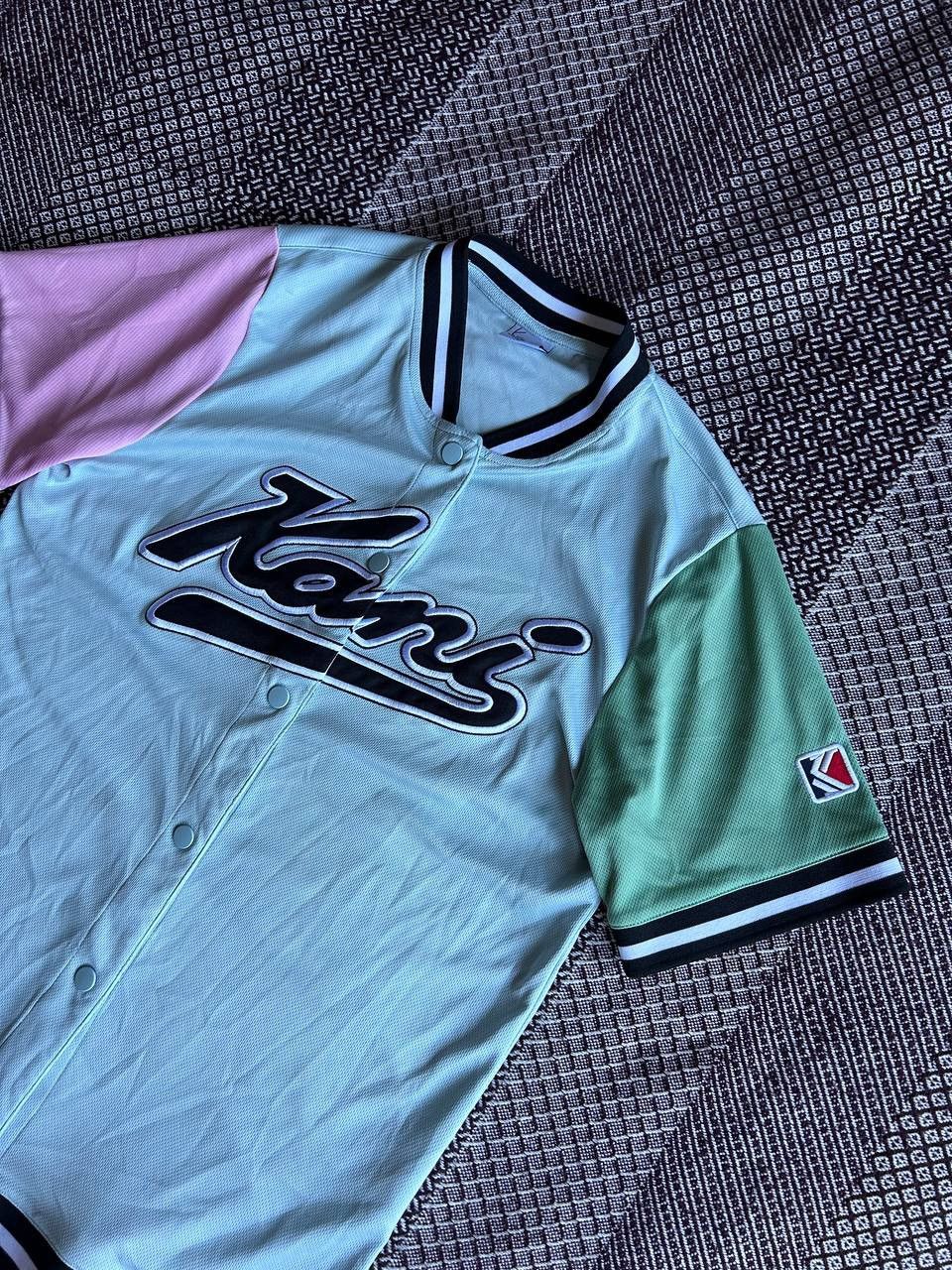 Karl Kani × Rap Tees × Vintage Karl Kani Baseball Jersey T-Shirt Vintage Streetwear Size S Size US S / EU 44-46 / 1 - 2 Thumbnail