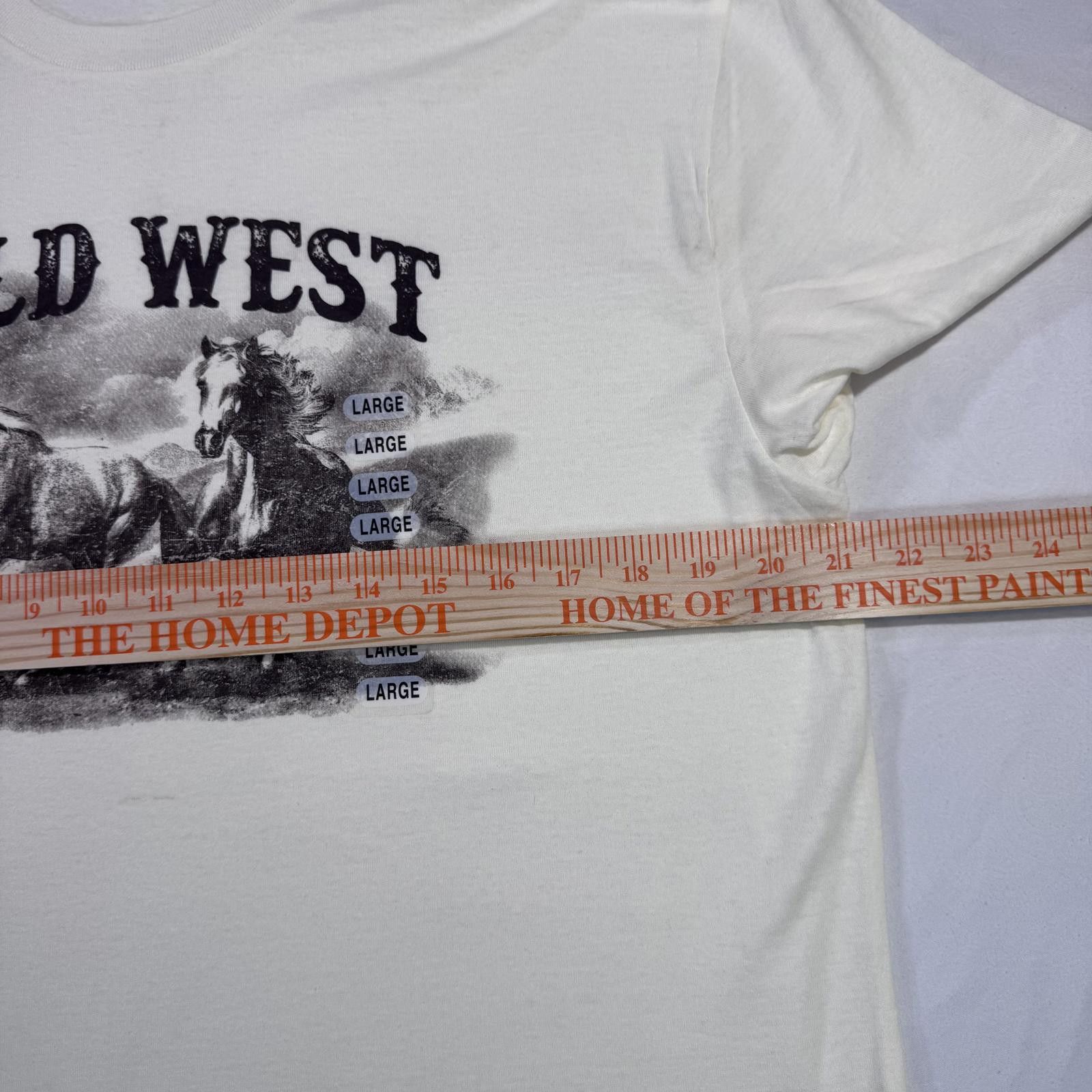 Designer Horse Lover T Shirt Size Large Wild West Horseback Riding Size L / US 10 / IT 46 - 7 Thumbnail