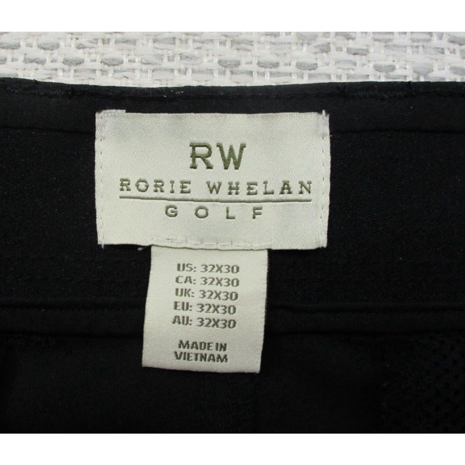 Vintage Rorie Whelan Golf Pants Mens 32x30 Black Chino Performance Straight Lightweight Pants Size US 32 / EU 48 - 3 Thumbnail