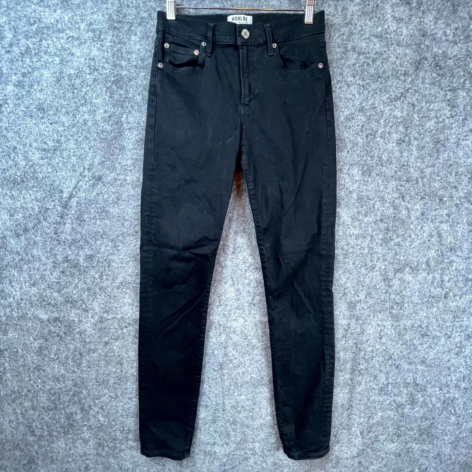 Agolde Agolde Jeans Women 27 Black Denim Skinny Cotton Stretch Size 27" / US 4 / IT 40 - 1 Thumbnail