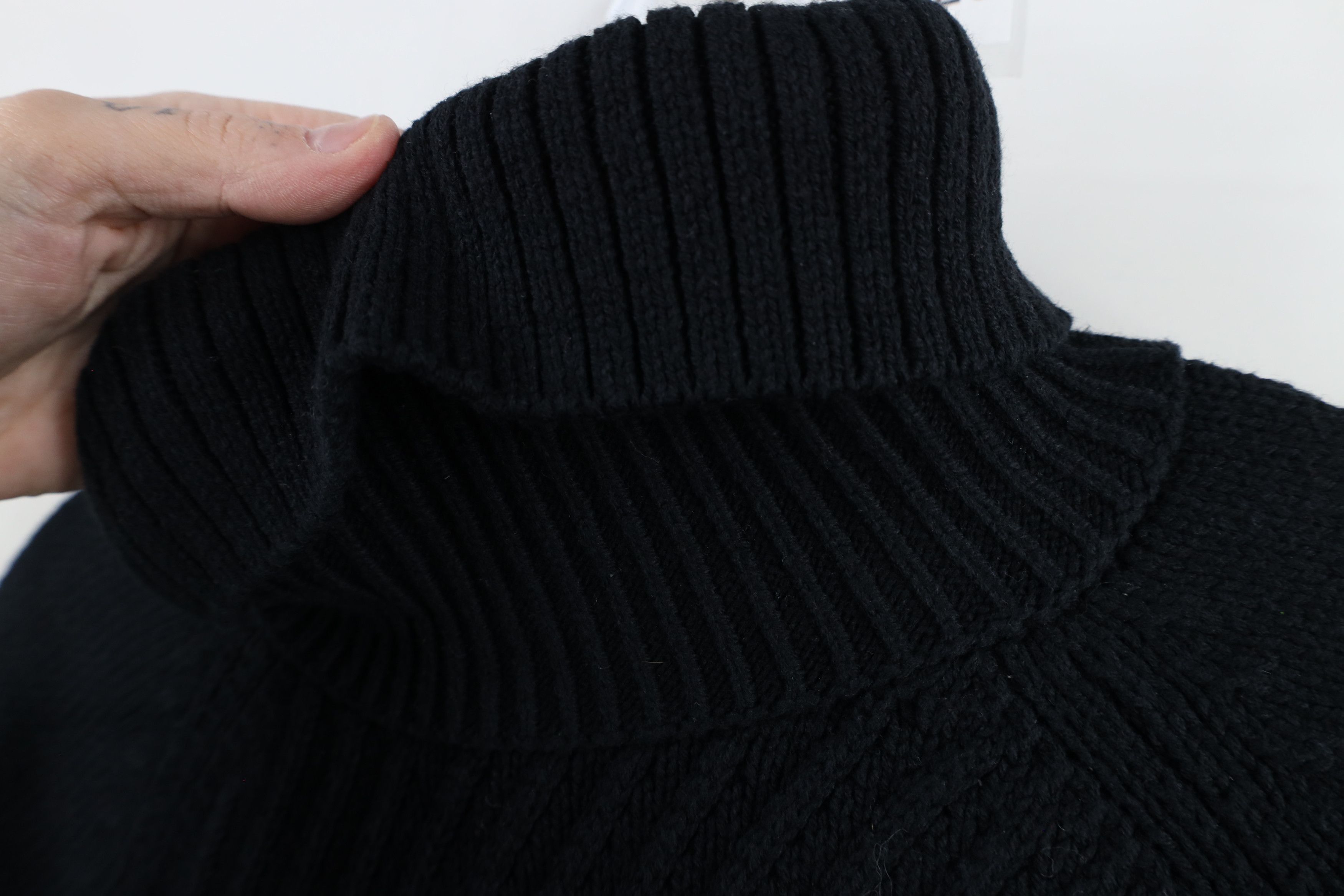 Express × Vintage Vintage Y2K Express Babydoll Ribbed Knit Turtleneck Sweater Size L / US 10 / IT 46 - 8 Thumbnail