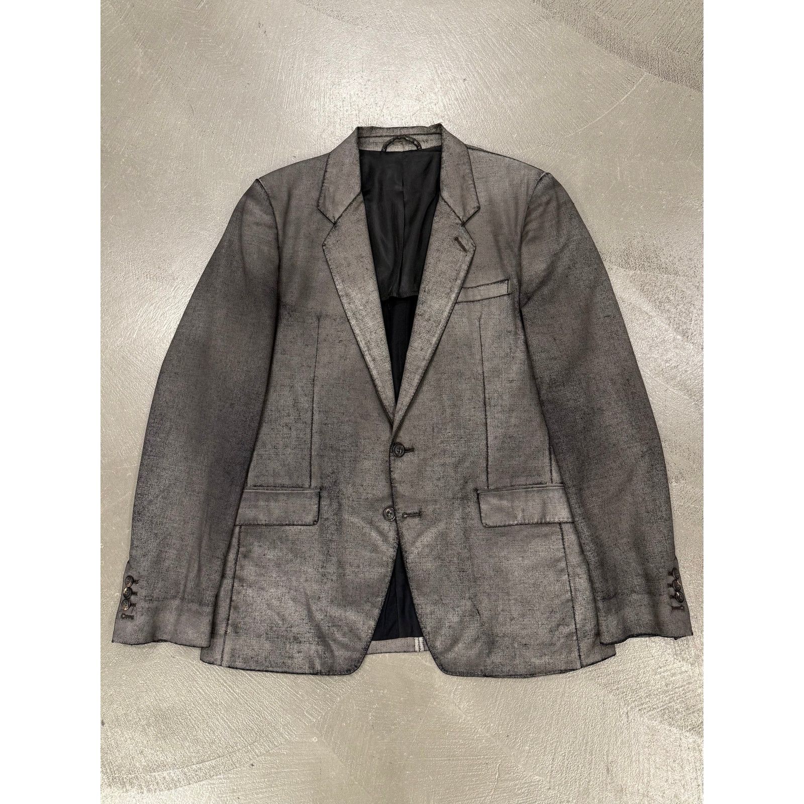 Maison Margiela A/W2008 Maison Margiela painted cracked blazer Size XL / US 12-14 / IT 48-50 - 1 Thumbnail