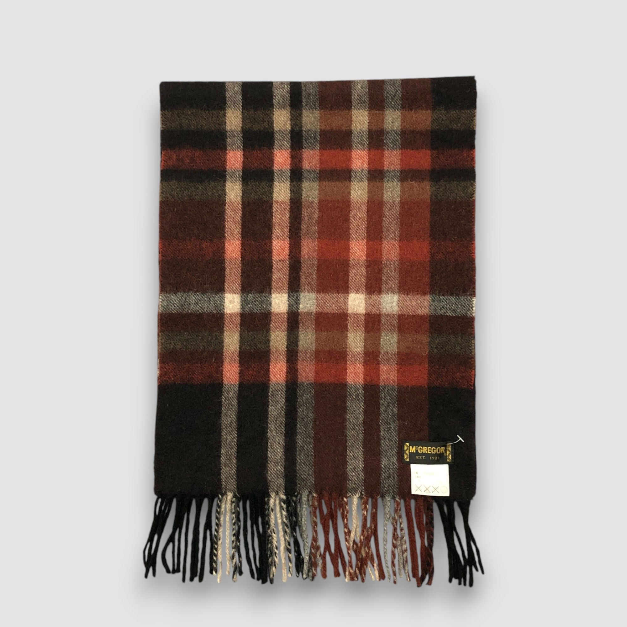 McGregor Vintage McGregor Scarf Muffler Wool Plaid Winter Scarves Size ONE SIZE - 2 Thumbnail