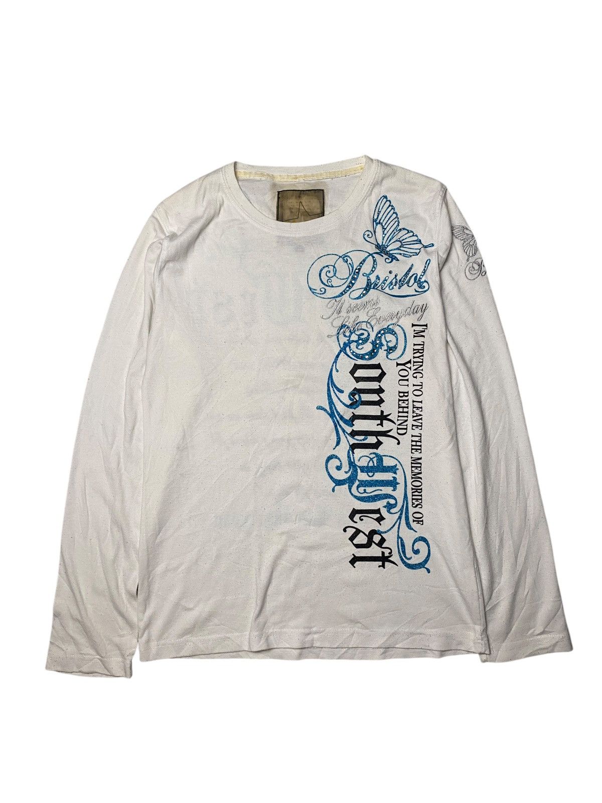 Hysteric Glamour 2000's Night Rider Butterfly Poem Longsleeve Size US M / EU 48-50 / 2 - 9 Thumbnail