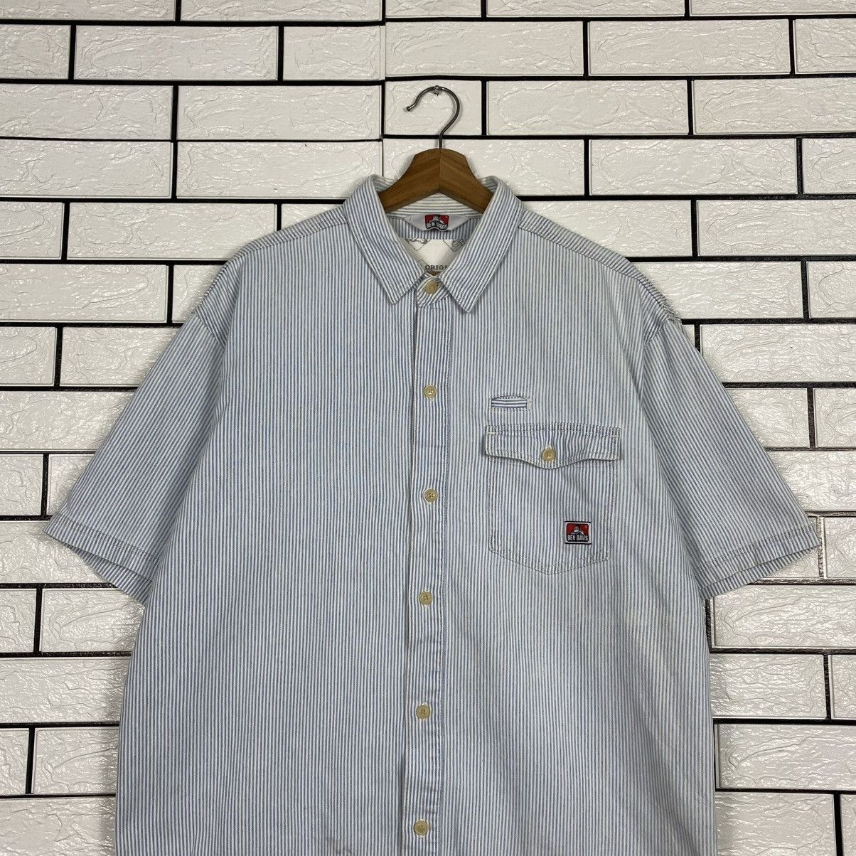 Ben Davis 🔥VINTAGE HICKORY CHORE JACKET STRIPED BEN DAVIS Size US XL / EU 56 / 4 - 4 Thumbnail
