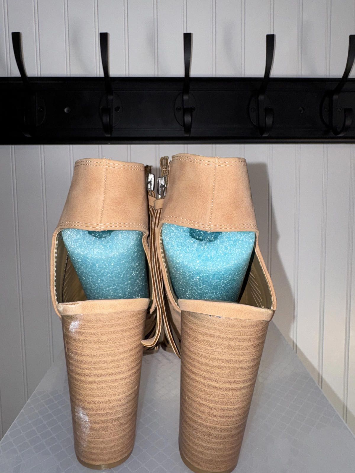 Other Dolce Vita Tan Woven Open Toe Block Heel Sandals Size US 9 / IT 39 - 3 Thumbnail