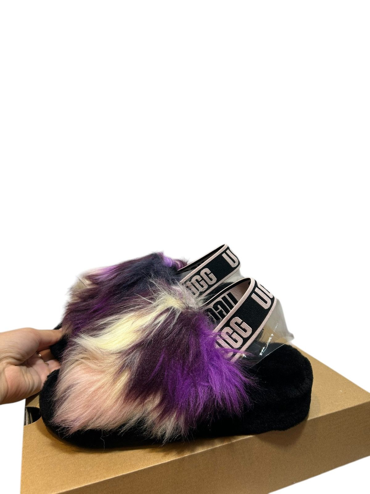 Ugg UGG Fluff Yeah Slide Tie Dye Magnolia (W) Size US 9 / IT 39 - 1 Thumbnail