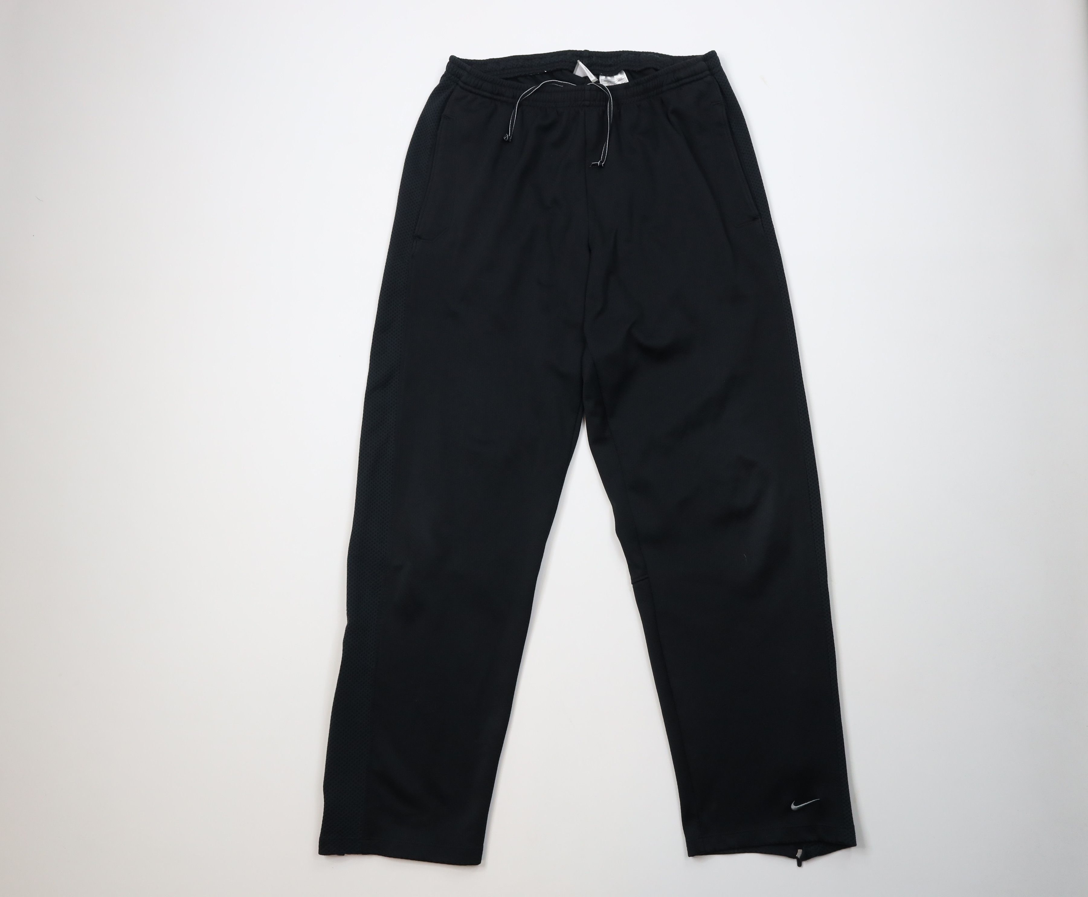 Nike Vintage Nike Scott Mini Swoosh Thermal Knit Wide Leg Pants Size US 34 / EU 50 - 1 Thumbnail