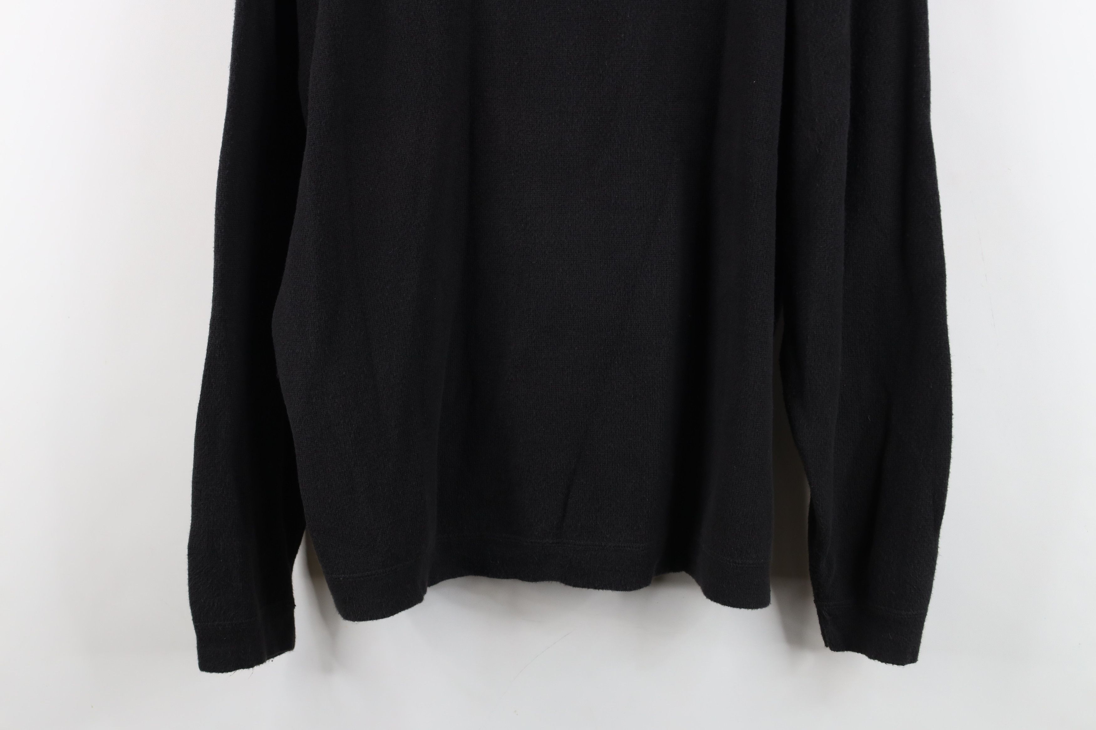 Vintage Vintage 90s Y2K Streetwear Fit Cotton Knit Sweater Black Size US XL / EU 56 / 4 - 3 Thumbnail