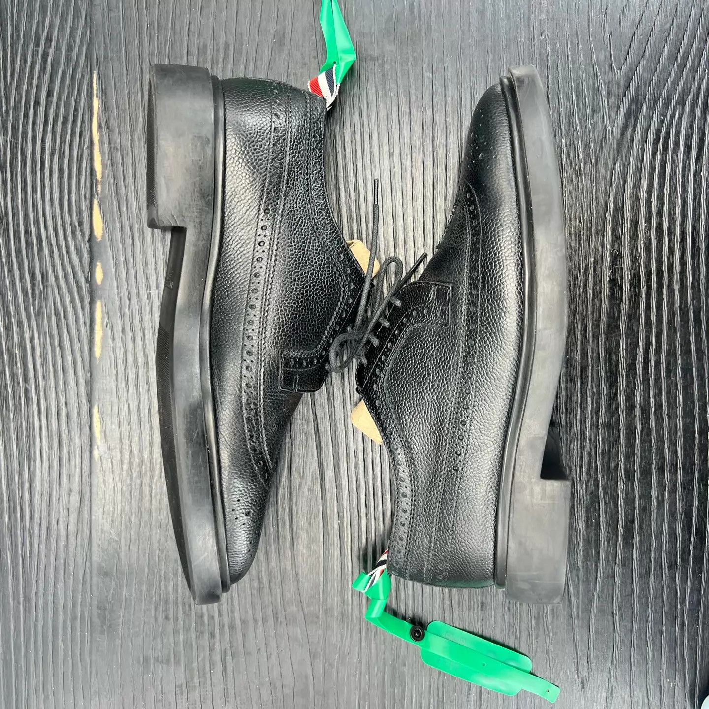 Thom Browne tb black carved leather dress shoes 39 Size US 6 / EU 39 - 7 Thumbnail