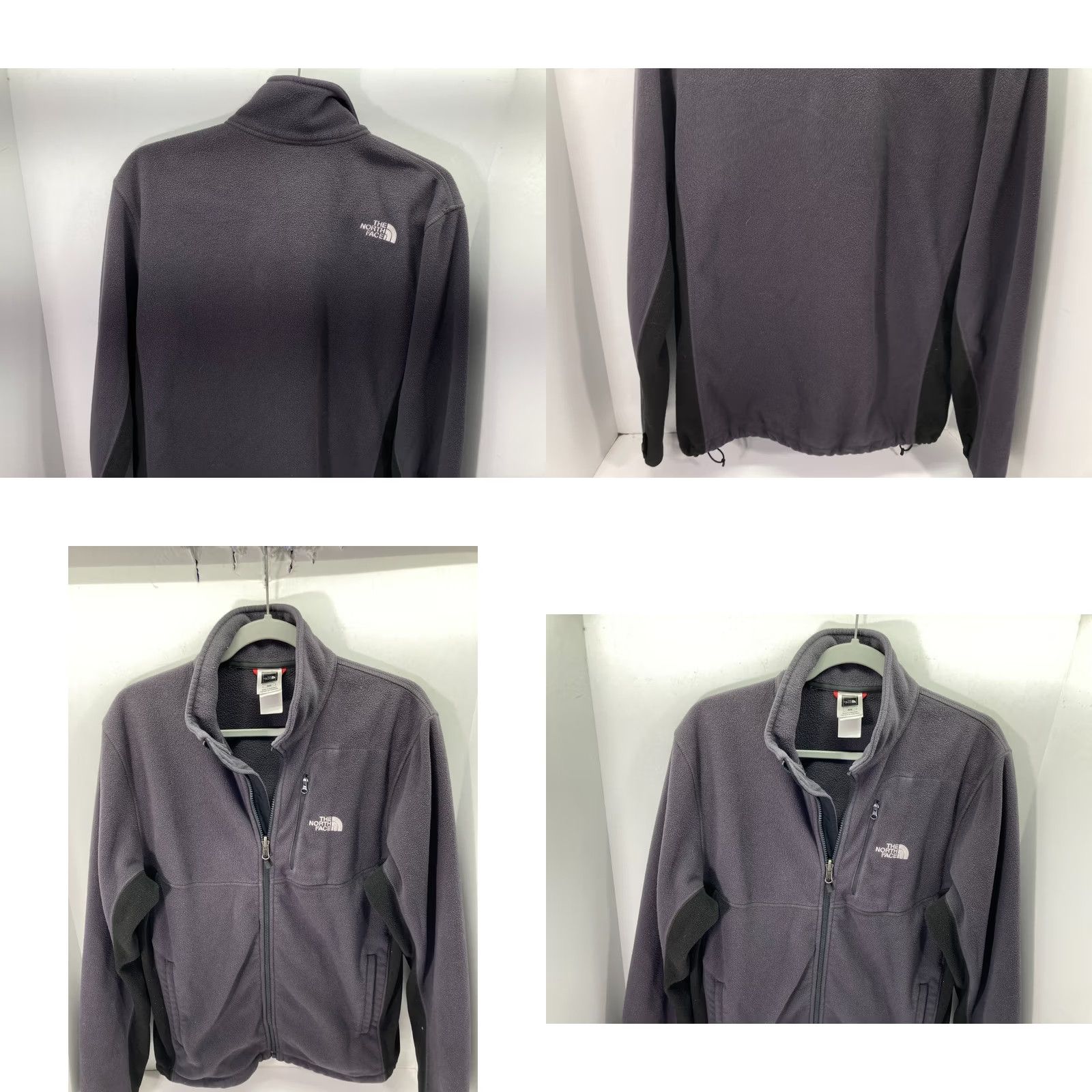 The North Face The North Face Windwall Full-Zip Fleece Jacket Mens M Gray Pockets Size US M / EU 48-50 / 2 - 8 Thumbnail