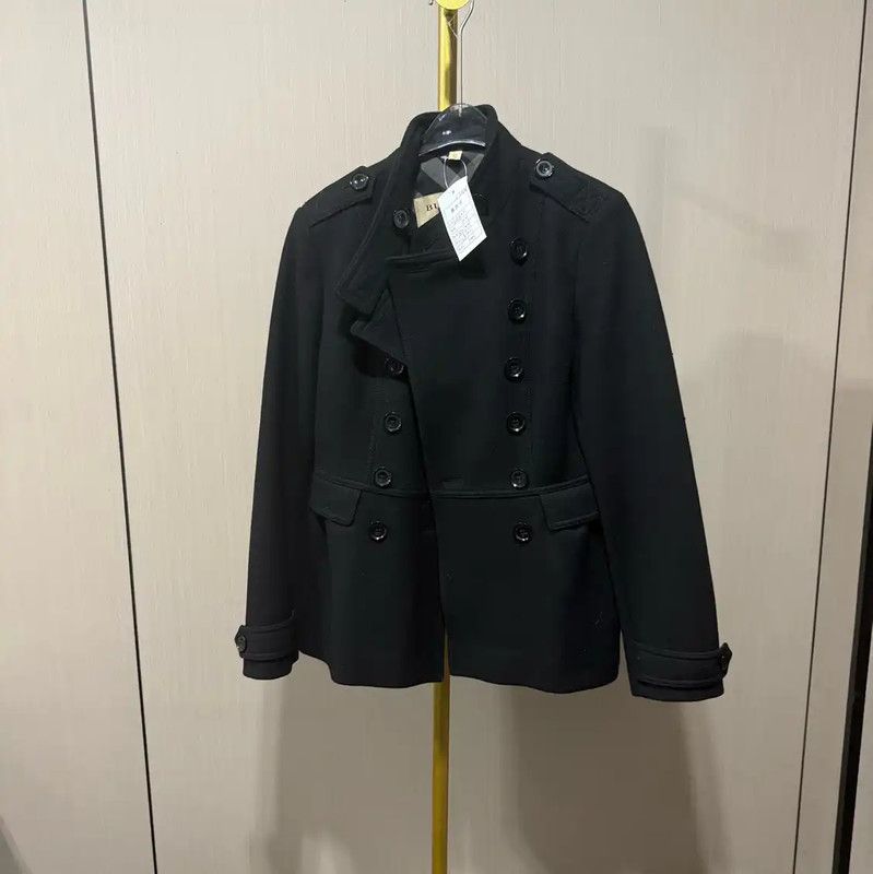 Burberry Burberry Women's Black Wool Short Coat Size ONE SIZE - 1 Thumbnail