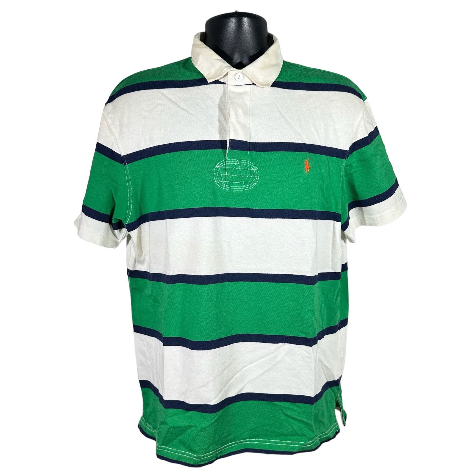 Polo Ralph Lauren Polo Ralph Lauren Custom Fit Striped Cotton Rugby Size US L / EU 52-54 / 3 - 1 Thumbnail