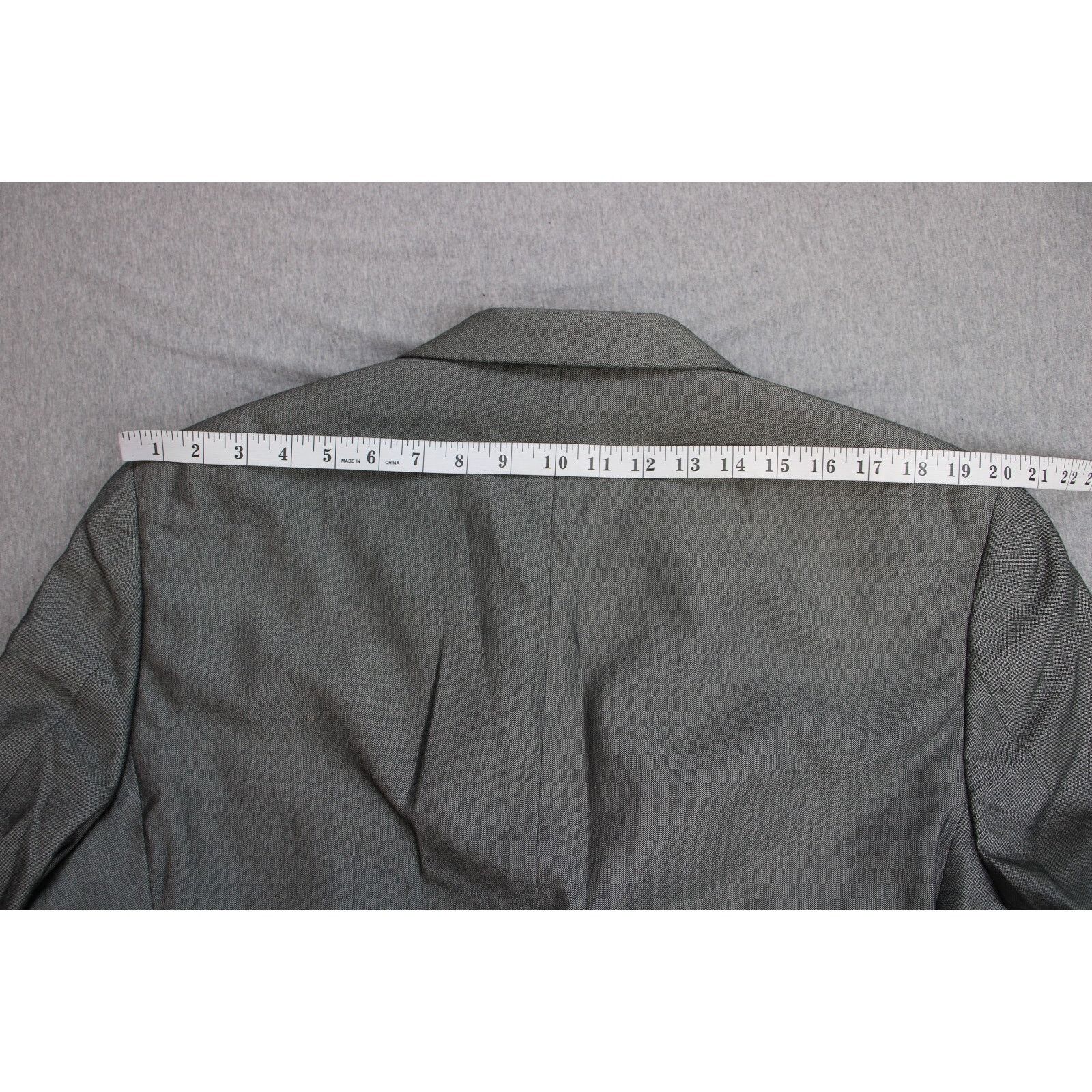 Calvin Klein Calvin Klein Blazer Mens 44R Gray Lined 2 Button Notch Size 44R - 9 Thumbnail