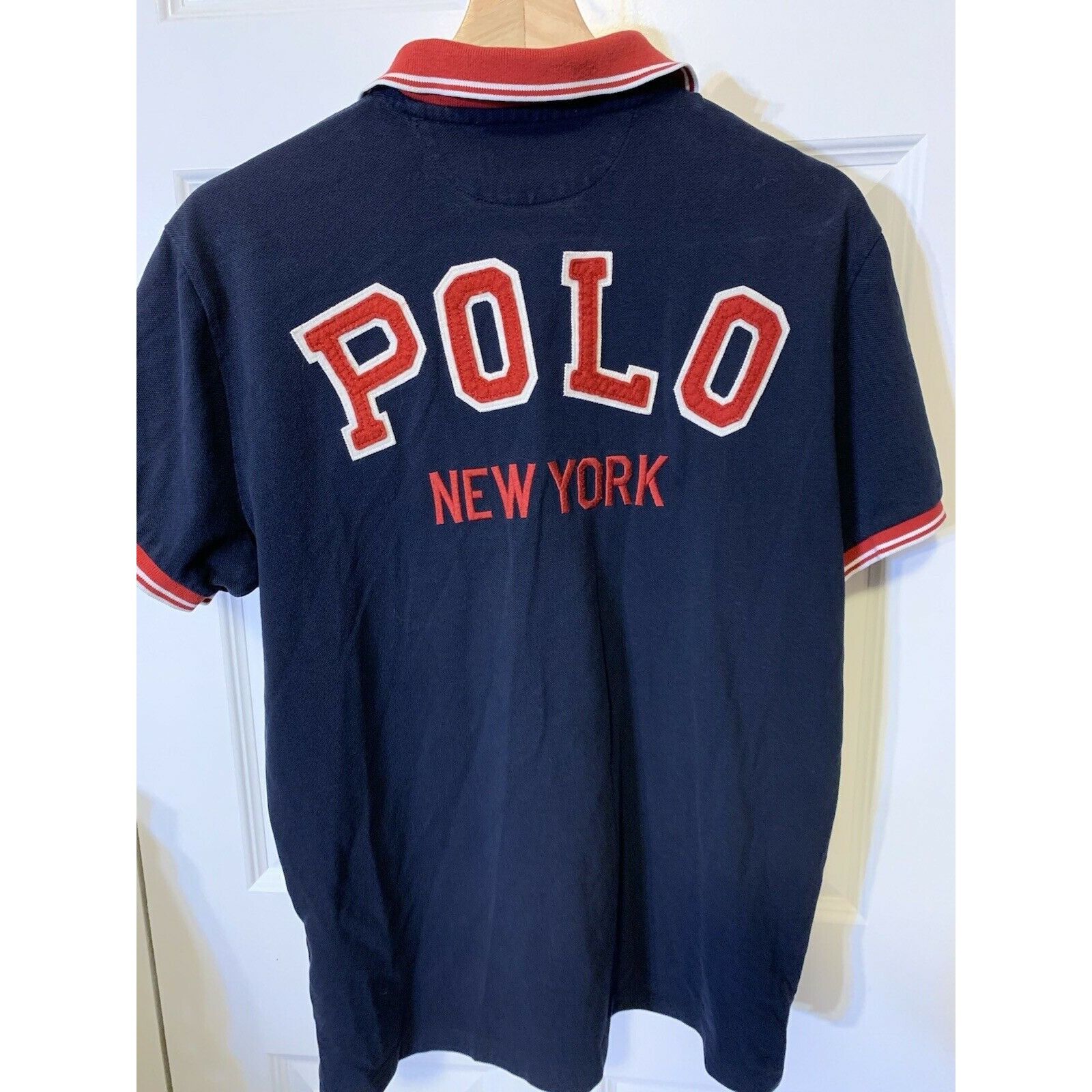 Polo Ralph Lauren VTG Polo by Ralph Lauren Men's M Rugby Polo Shirt Spell Out Size US M / EU 48-50 / 2 - 1 Thumbnail