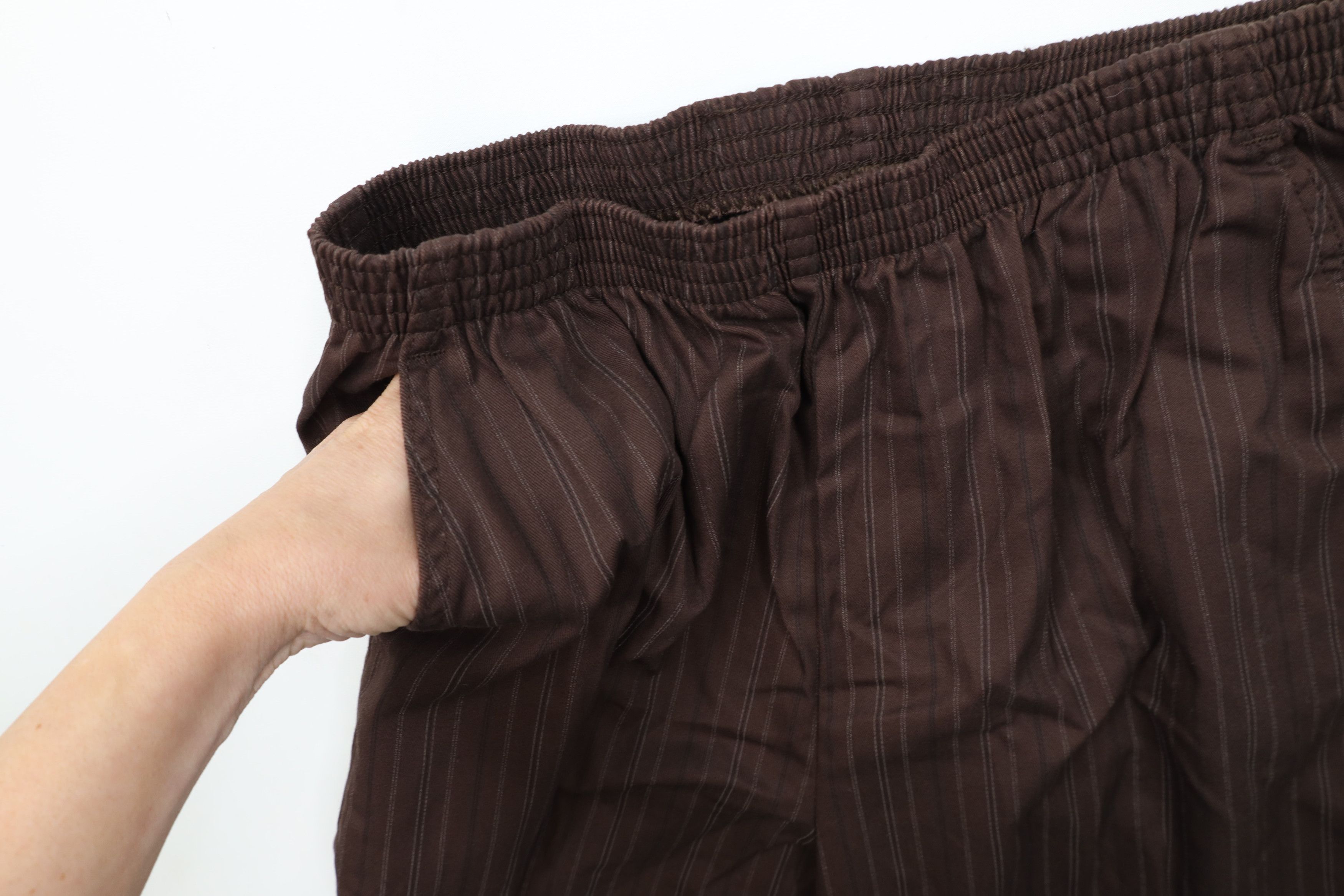 Vintage Vintage 90s Streetwear Striped High Waist Tapered Leg Pants Size 40" / US 18 - 6 Thumbnail