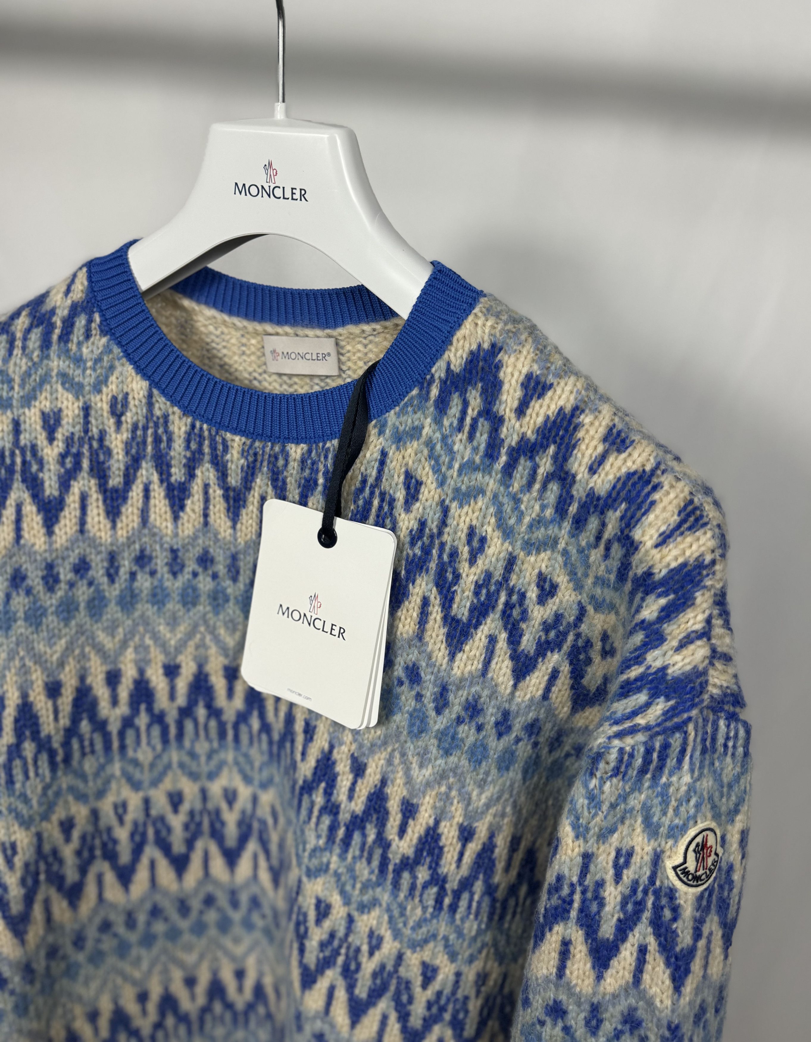 Moncler Moncler Jacquard-Knit Sweater Size US XXL / EU 58 / 5 - 2 Thumbnail