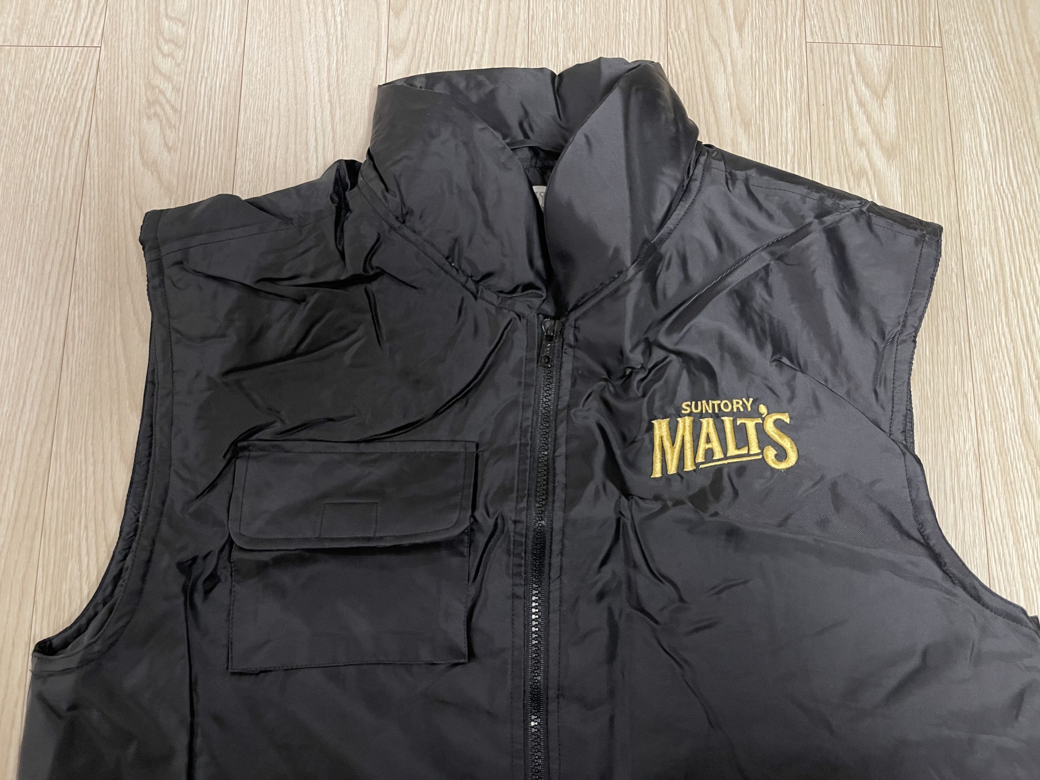 Japanese Brand Suntory Malt's Vest 90s Japan Vintage Size US L / EU 52-54 / 3 - 2 Thumbnail