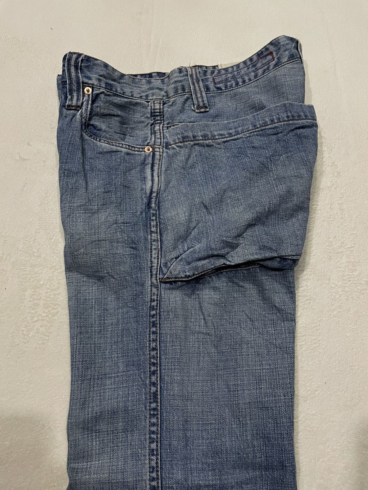 Japanese Brand Vintage Touch JeanSmith Sick Big Pocket Straight Cut Jeans Size US 32 / EU 48 - 24 Thumbnail