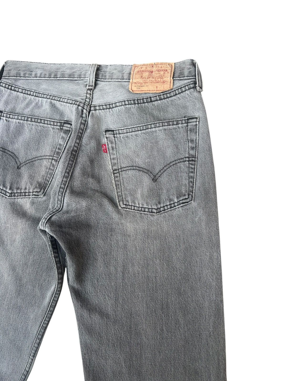 Levi's Vintage 1994 Levi’s 501 Made in Uk Faded Black Denim Jeans Size US 30 / EU 46 - 16 Thumbnail